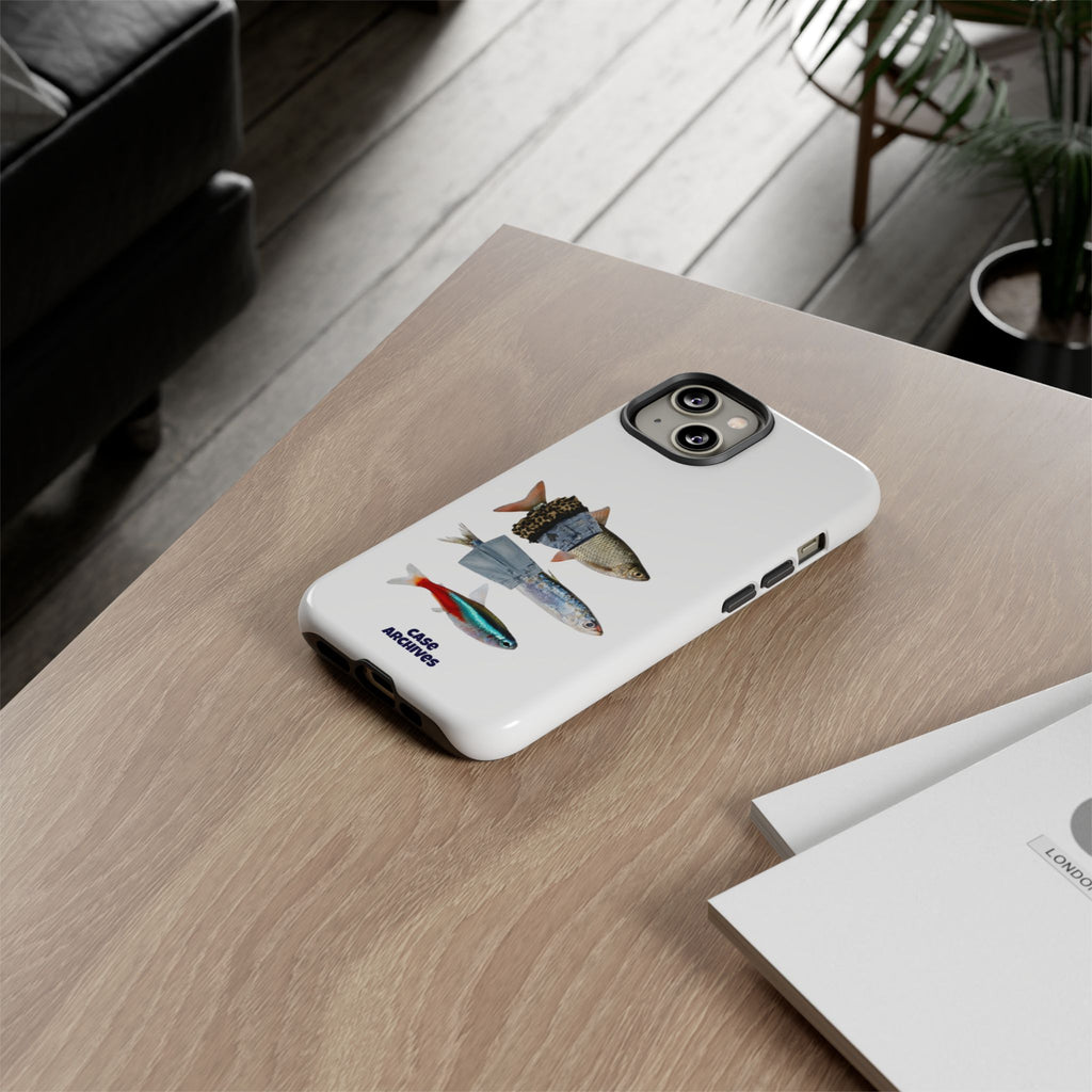 Fish Trio Phone Case — 'Case Archives' Protective iPhone Cover