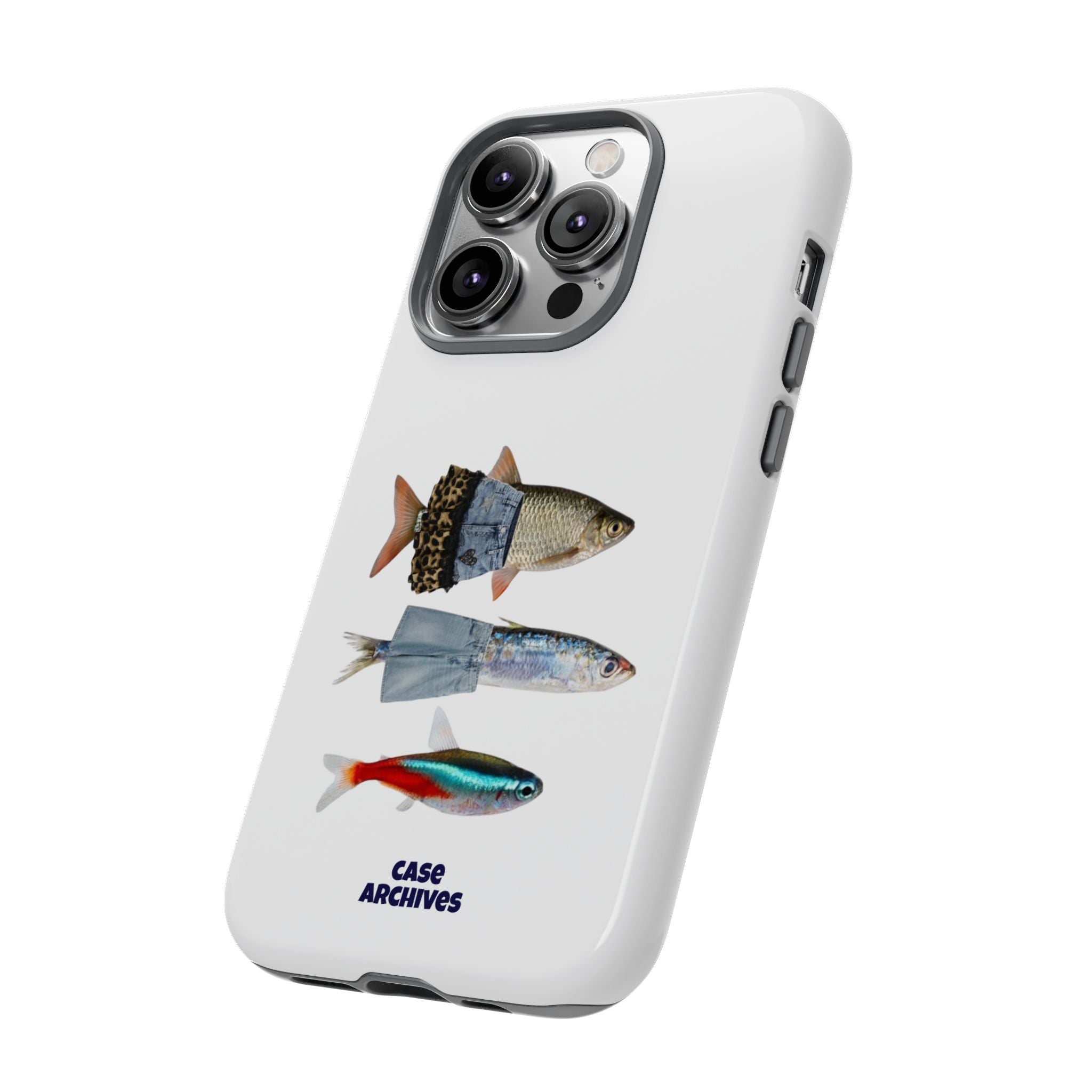 Fish Trio Phone Case — 'Case Archives' Protective iPhone Cover