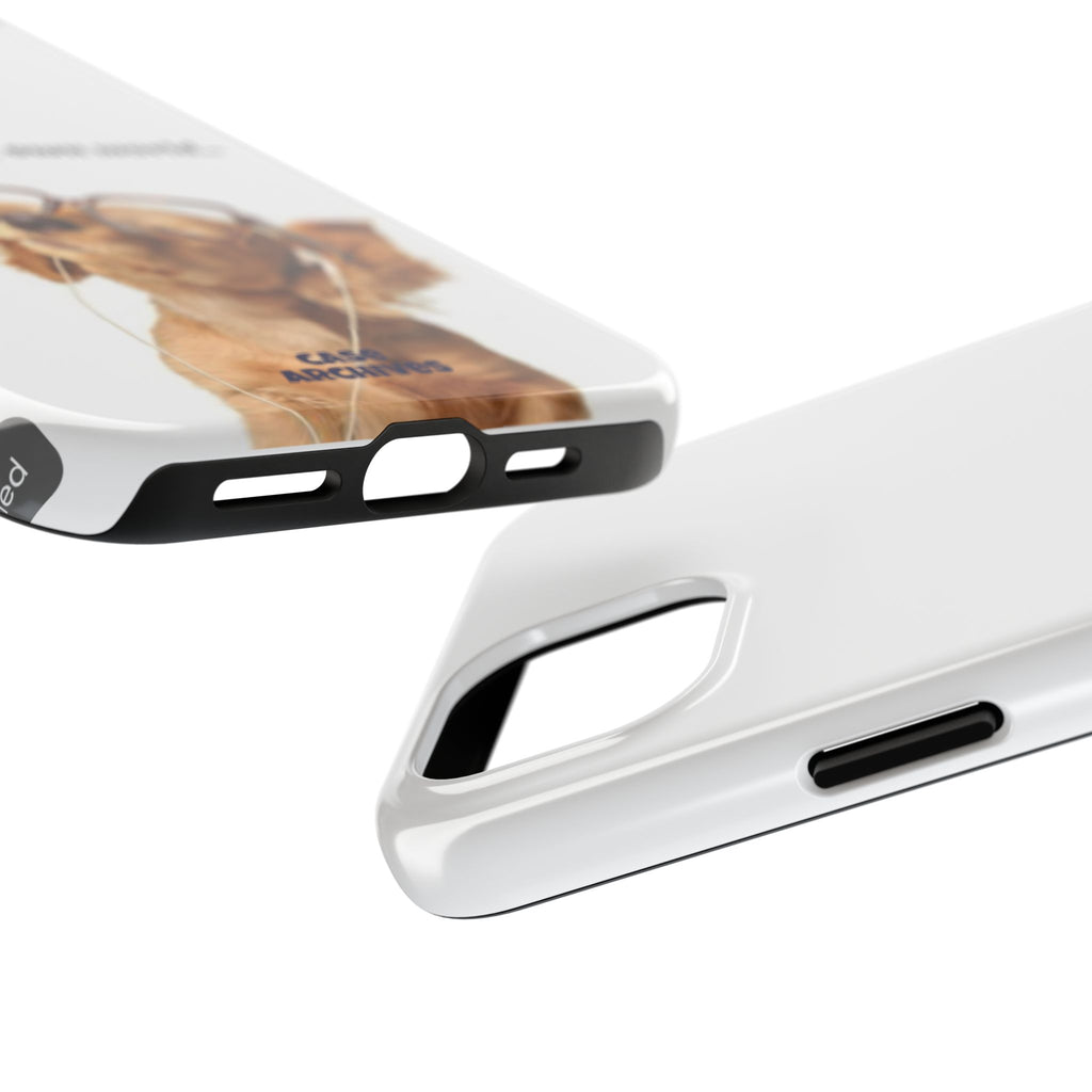 "In My Own World" Cute Dog Design, Durable Protective iPhone Case