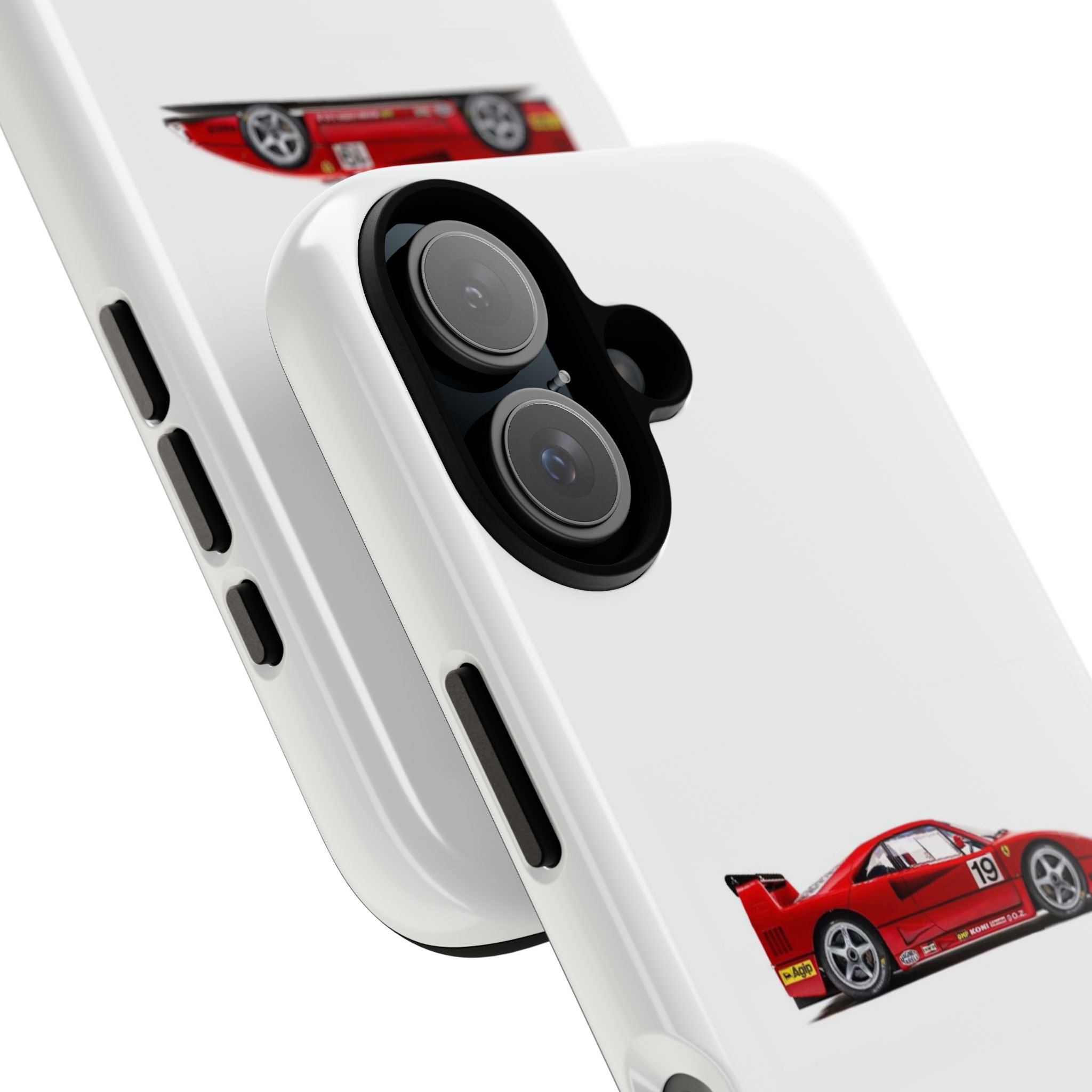 Phone Case — Red Vintage Race Car Design (Case Archives)