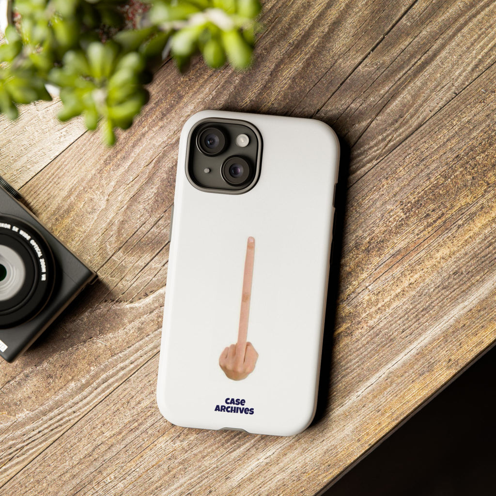 Phone Case — Minimalist Middle Finger Design (Case Archives)