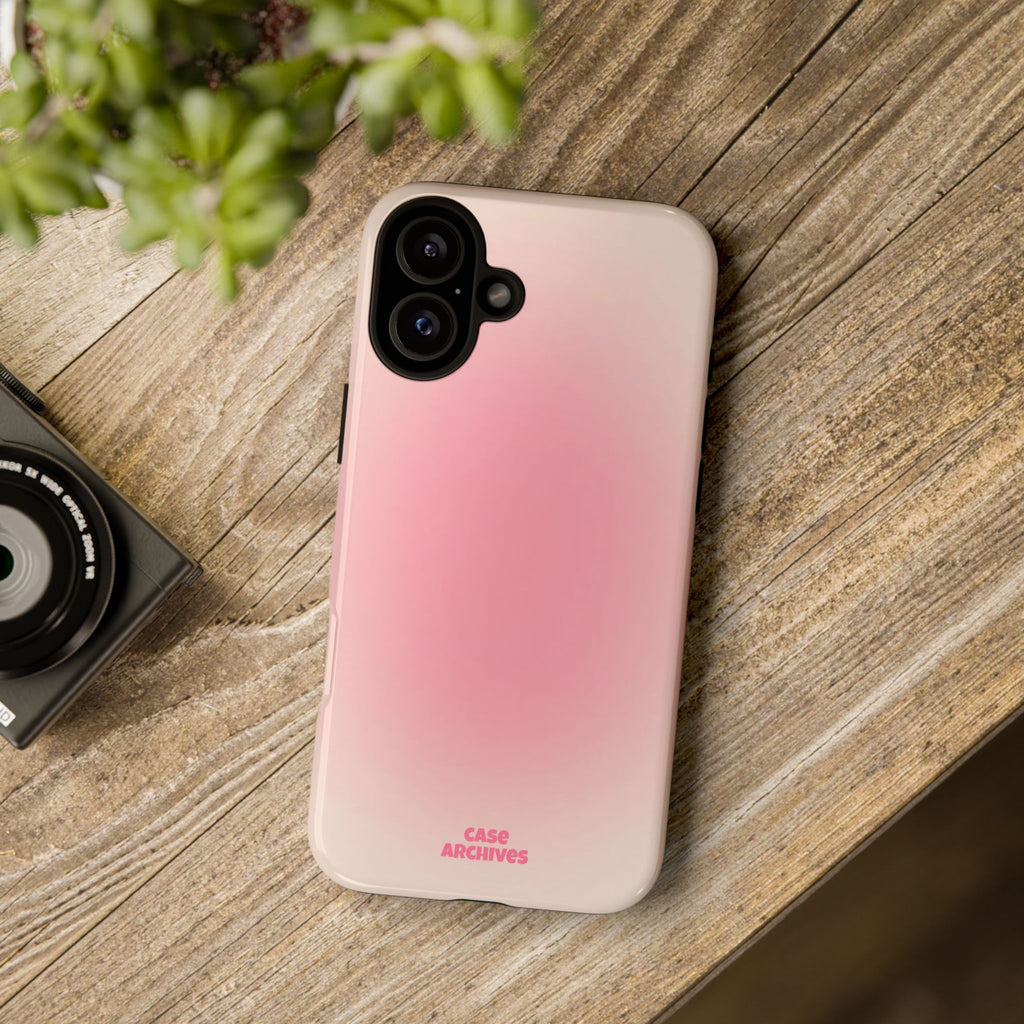 Tough Case – Pink Ombre Protective Phone Case