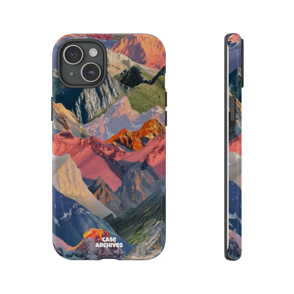 Tough Cases Colorful Mountain Landscape Phone Case — Durable Protective iPhone Cover