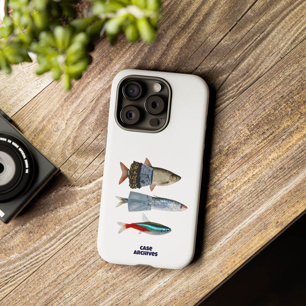 Fish Trio Phone Case — 'Case Archives' Protective iPhone Cover
