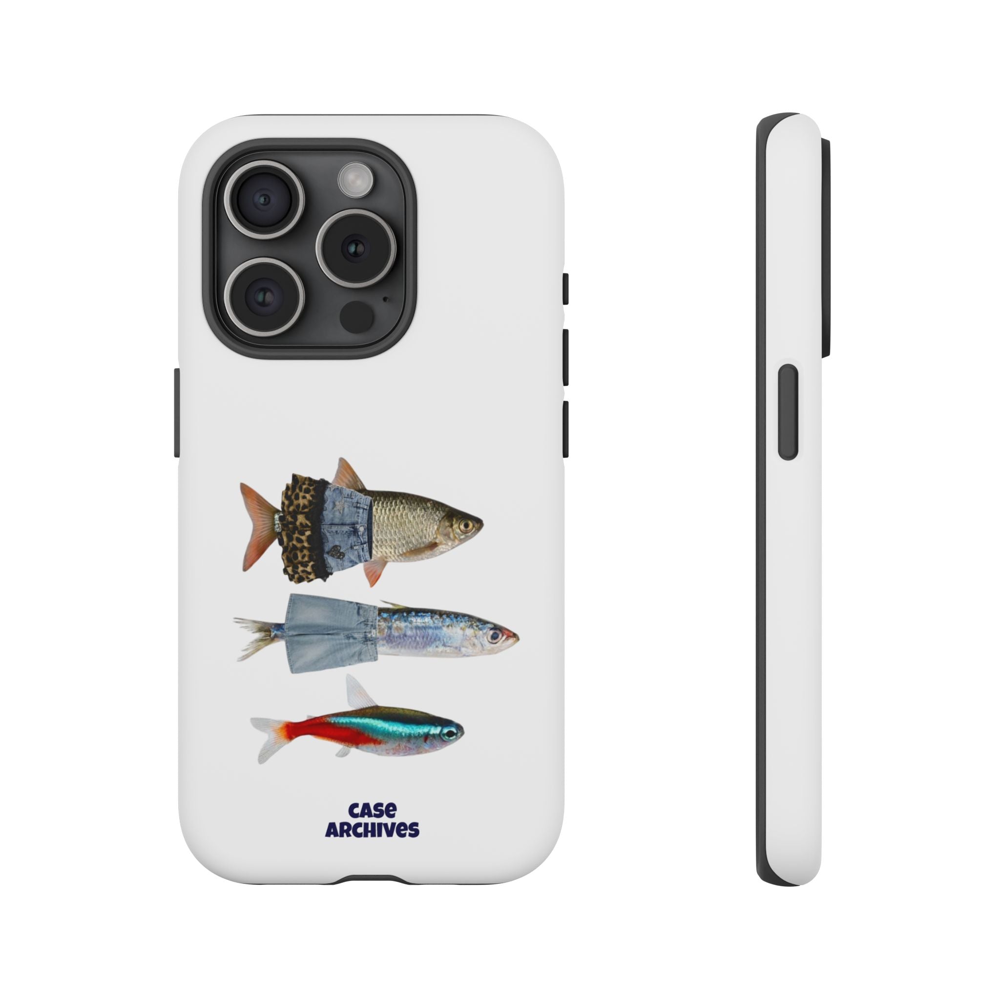 Fish Trio Phone Case — 'Case Archives' Protective iPhone Cover