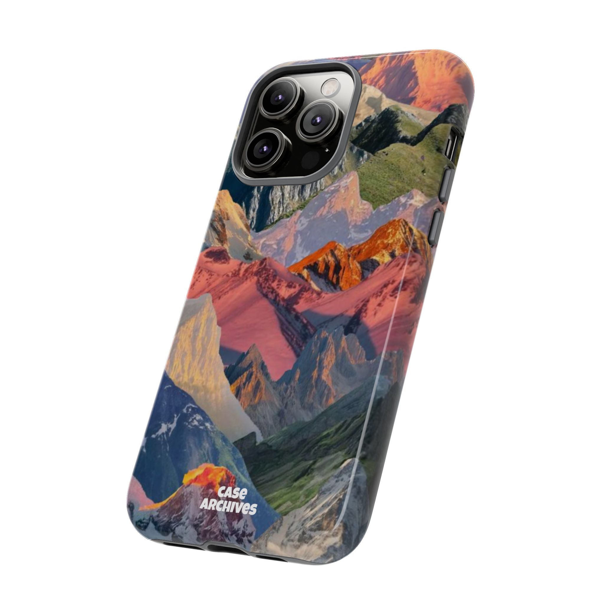 Tough Cases Colorful Mountain Landscape Phone Case — Durable Protective iPhone Cover