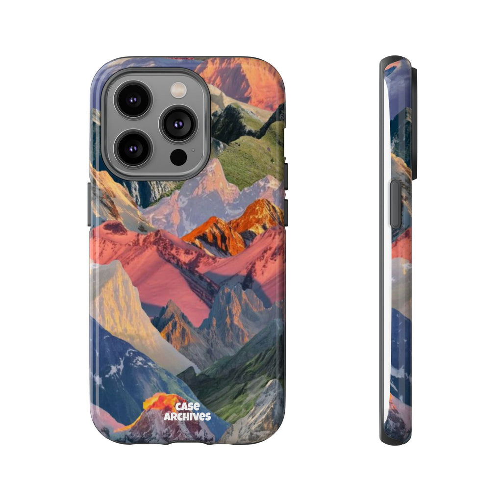 Tough Cases Colorful Mountain Landscape Phone Case — Durable Protective iPhone Cover