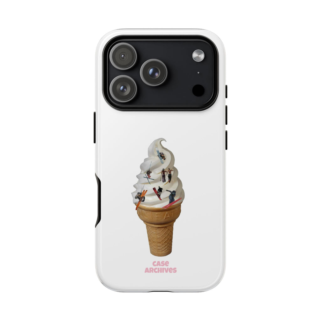 Ice Cream Cone x ski sleds  Phone Case — 'Case Archives' Soft-Serve Graphic Protective Cover