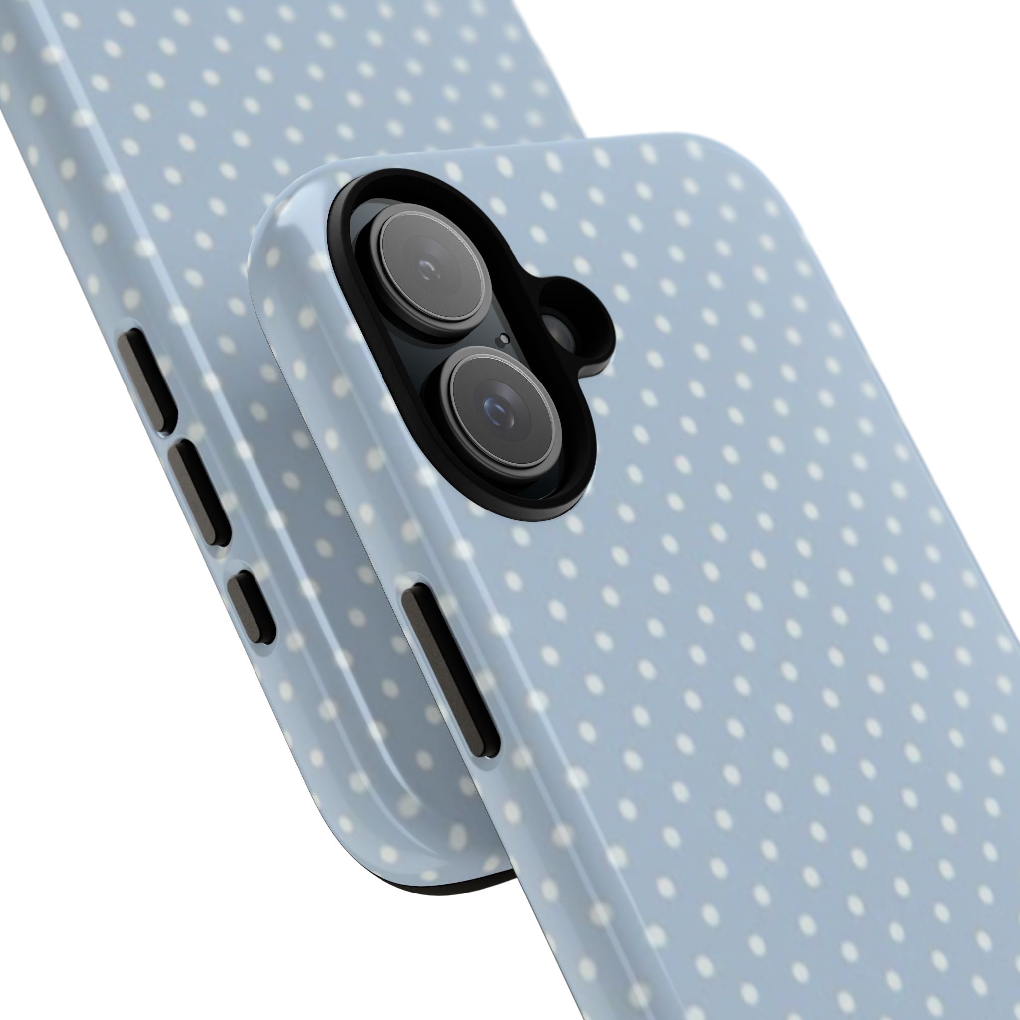 Pastel Blue Polka Dot Tough Phone Case — Protective iPhone Cover