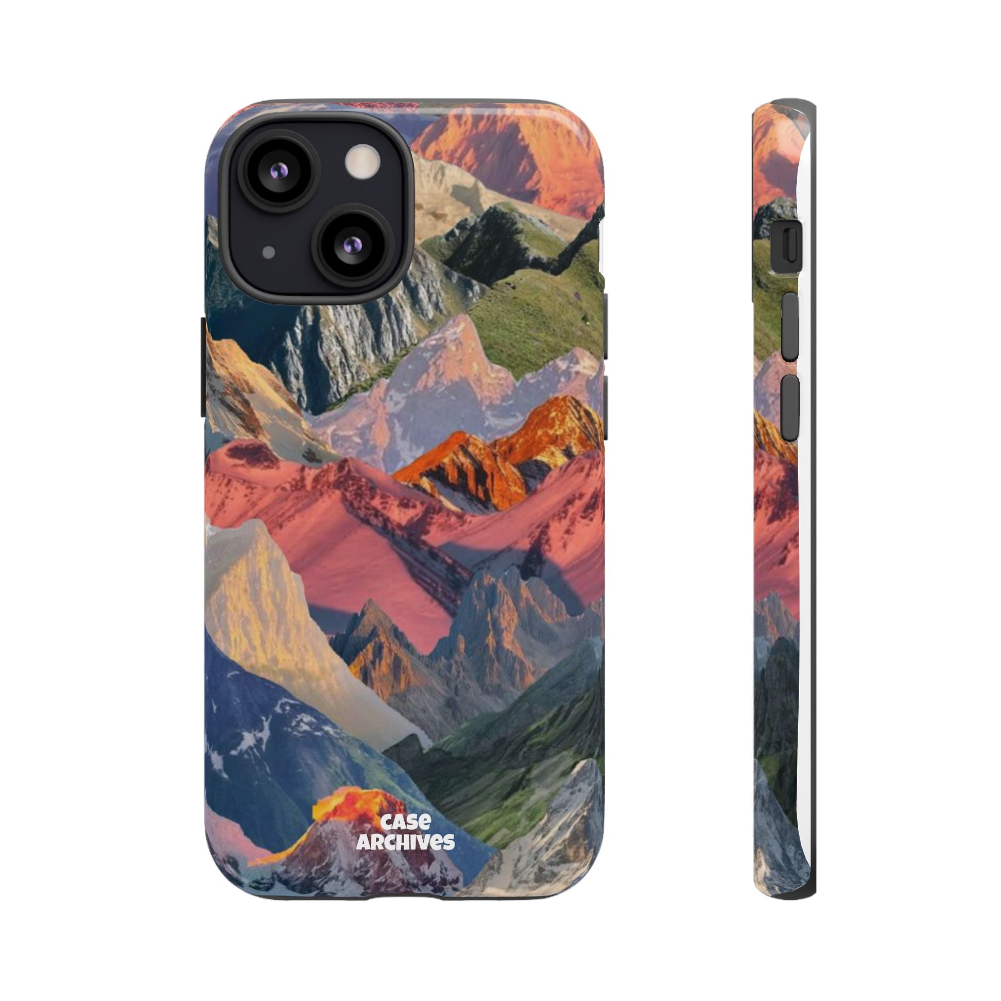 Tough Cases Colorful Mountain Landscape Phone Case — Durable Protective iPhone Cover