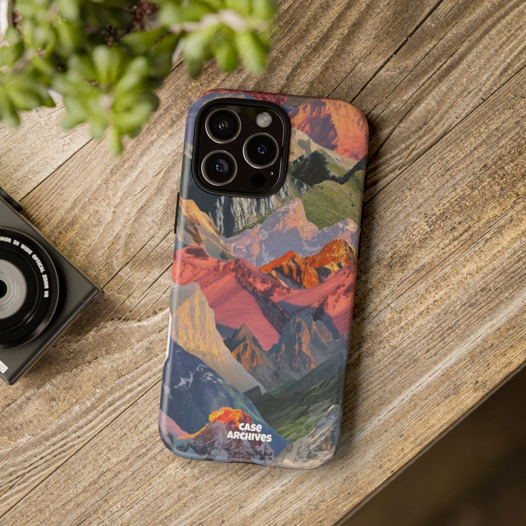 Tough Cases Colorful Mountain Landscape Phone Case — Durable Protective iPhone Cover