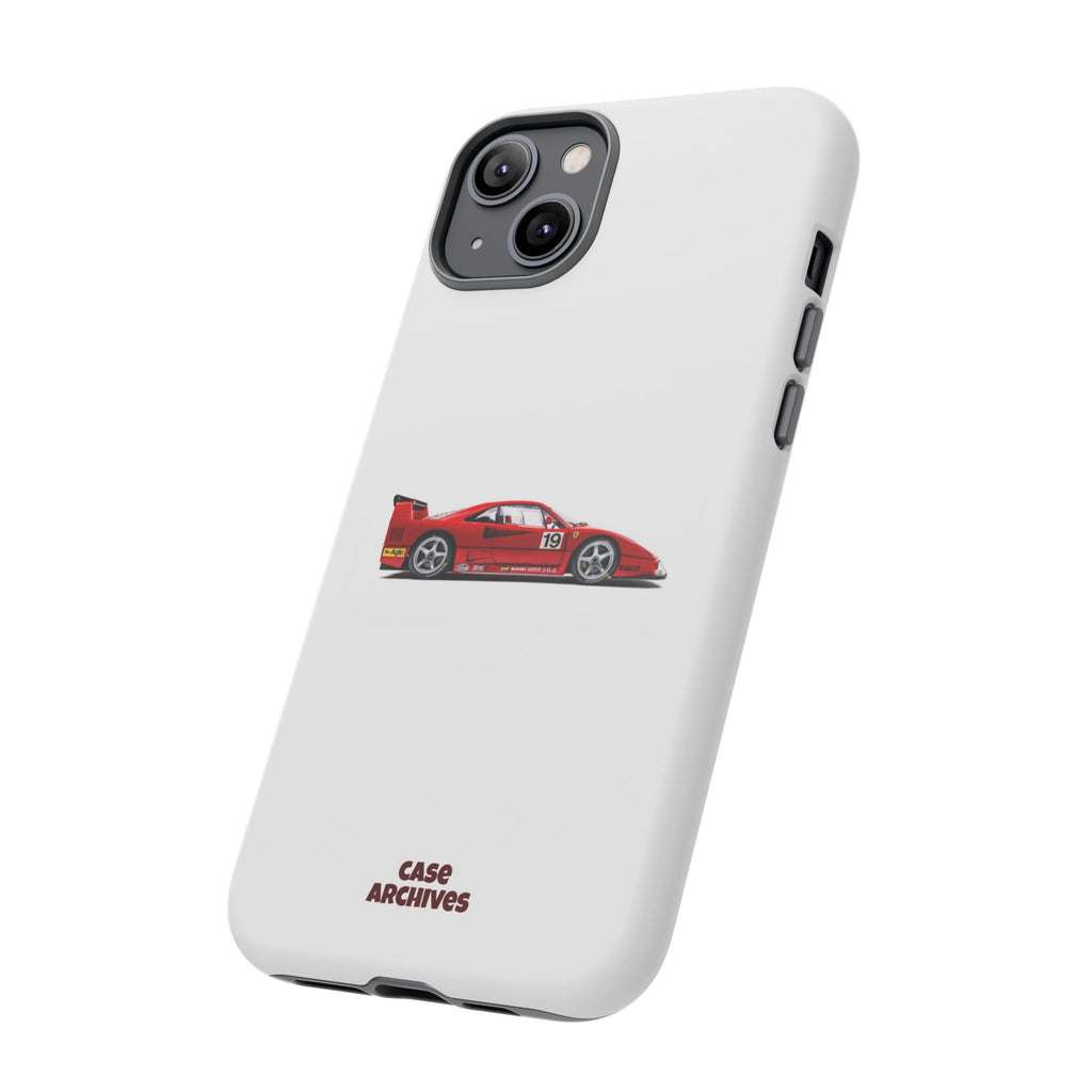 Phone Case — Red Vintage Race Car Design (Case Archives)