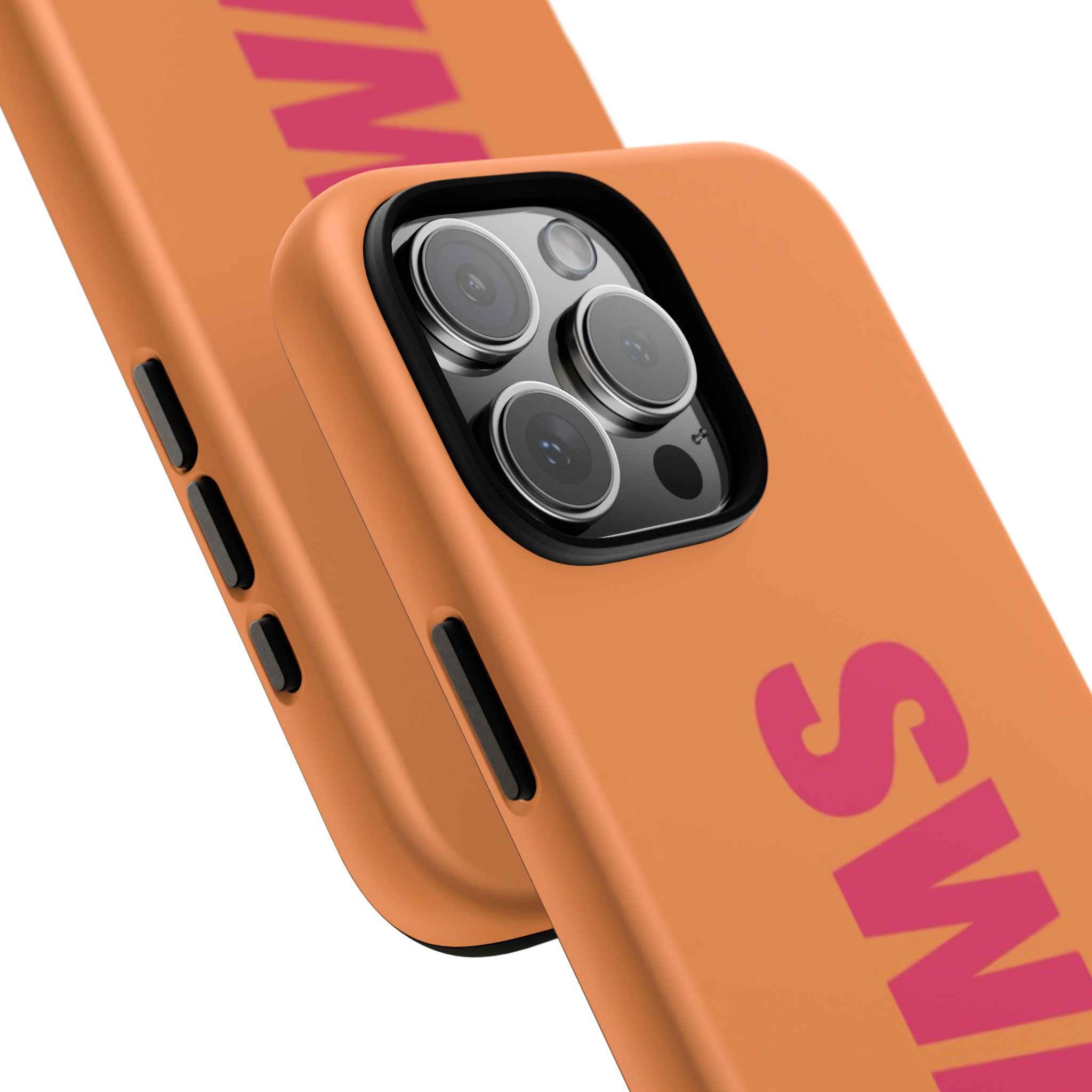 SWAG vertical text Tough Case | orange phone case, bold typography