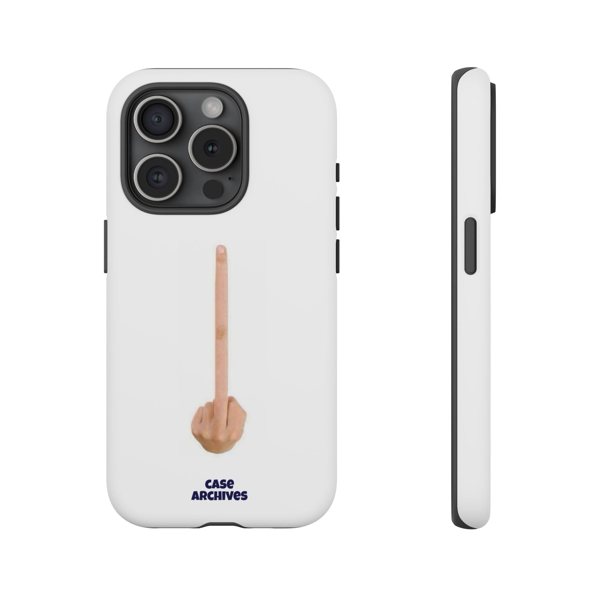 Phone Case — Minimalist Middle Finger Design (Case Archives)