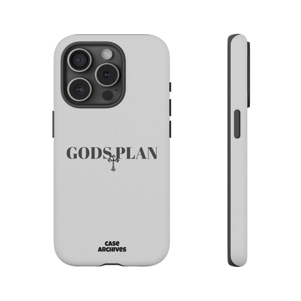 God's Plan Tough Phone Case — Minimal Faith-Inspired Protective Cover