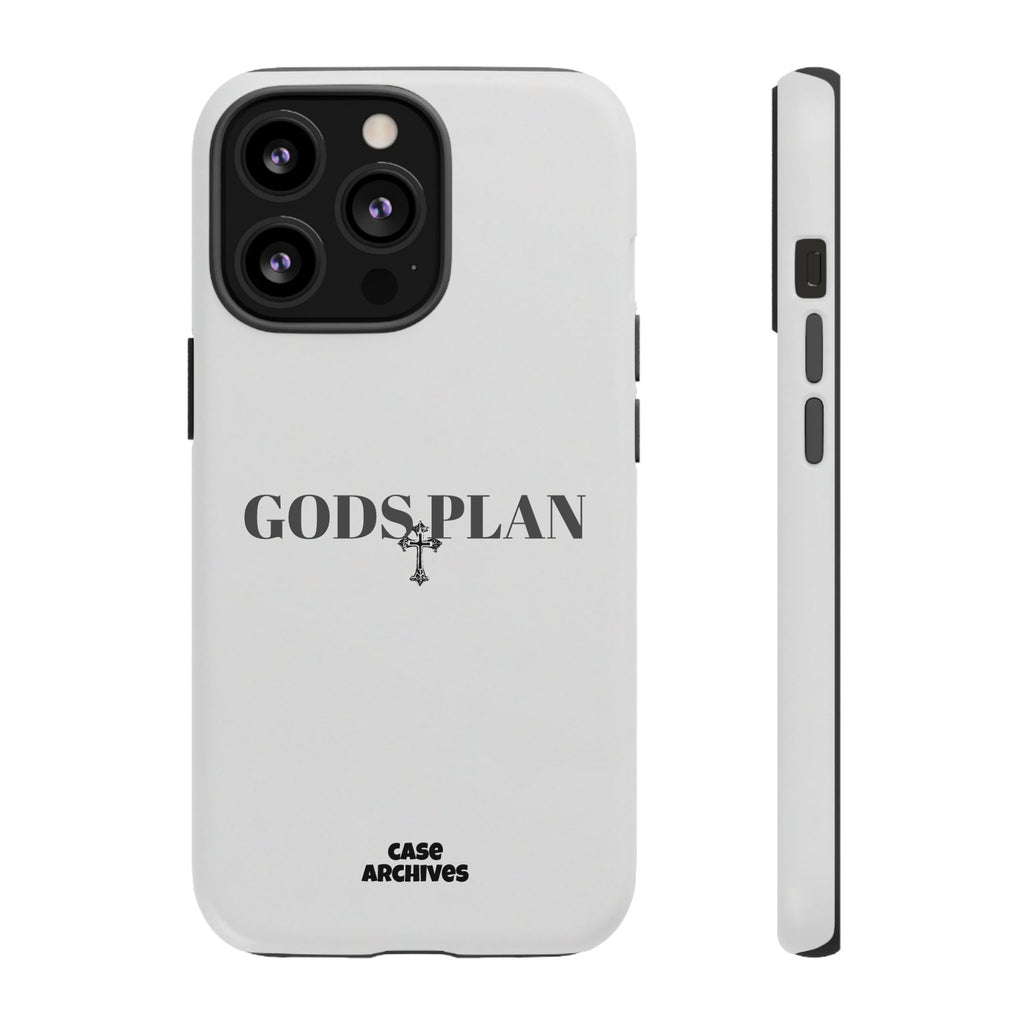 God's Plan Tough Phone Case — Minimal Faith-Inspired Protective Cover
