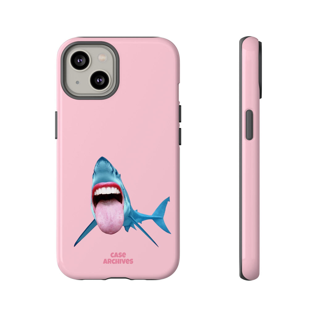 Shark tongue out- funny case