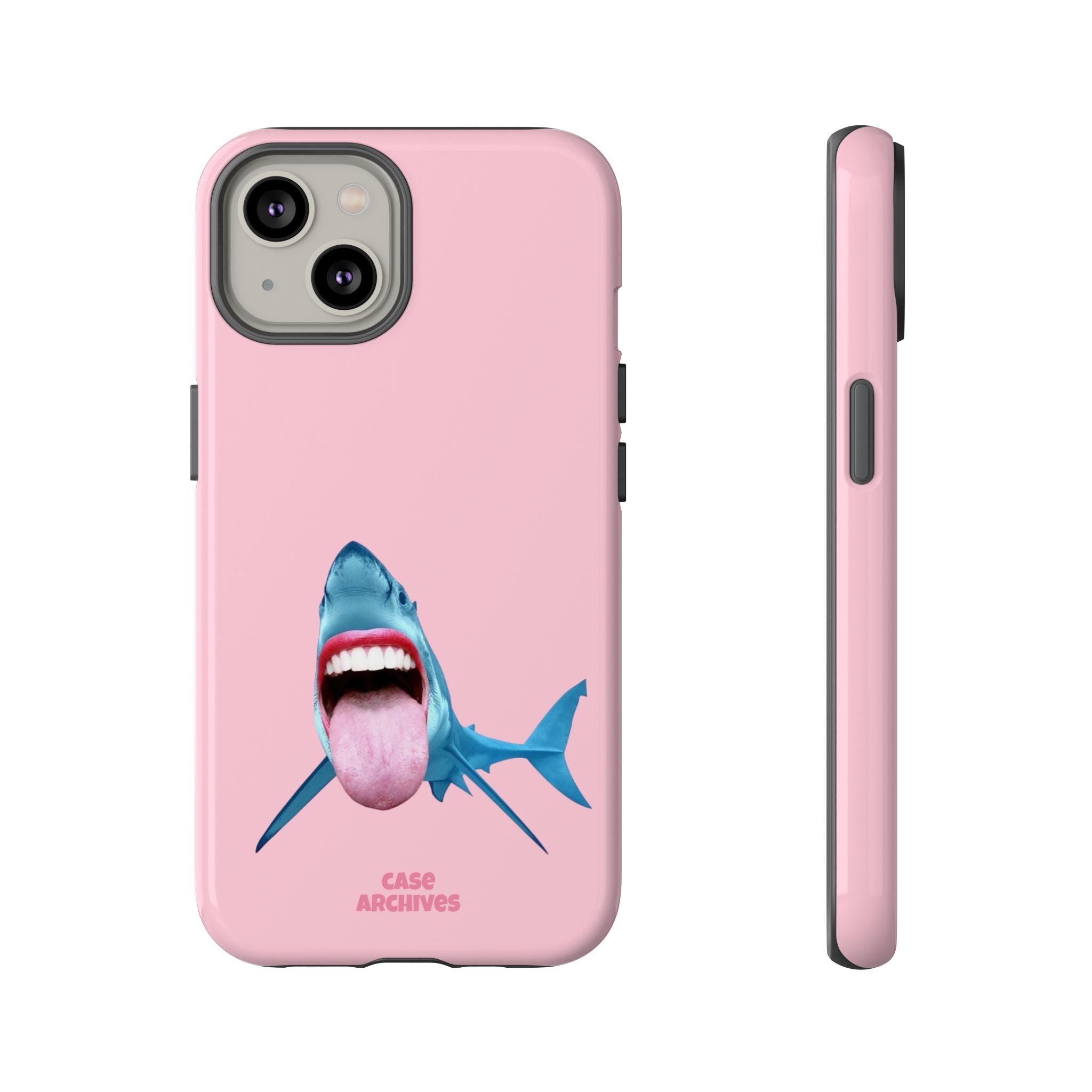 Shark tongue out- funny case