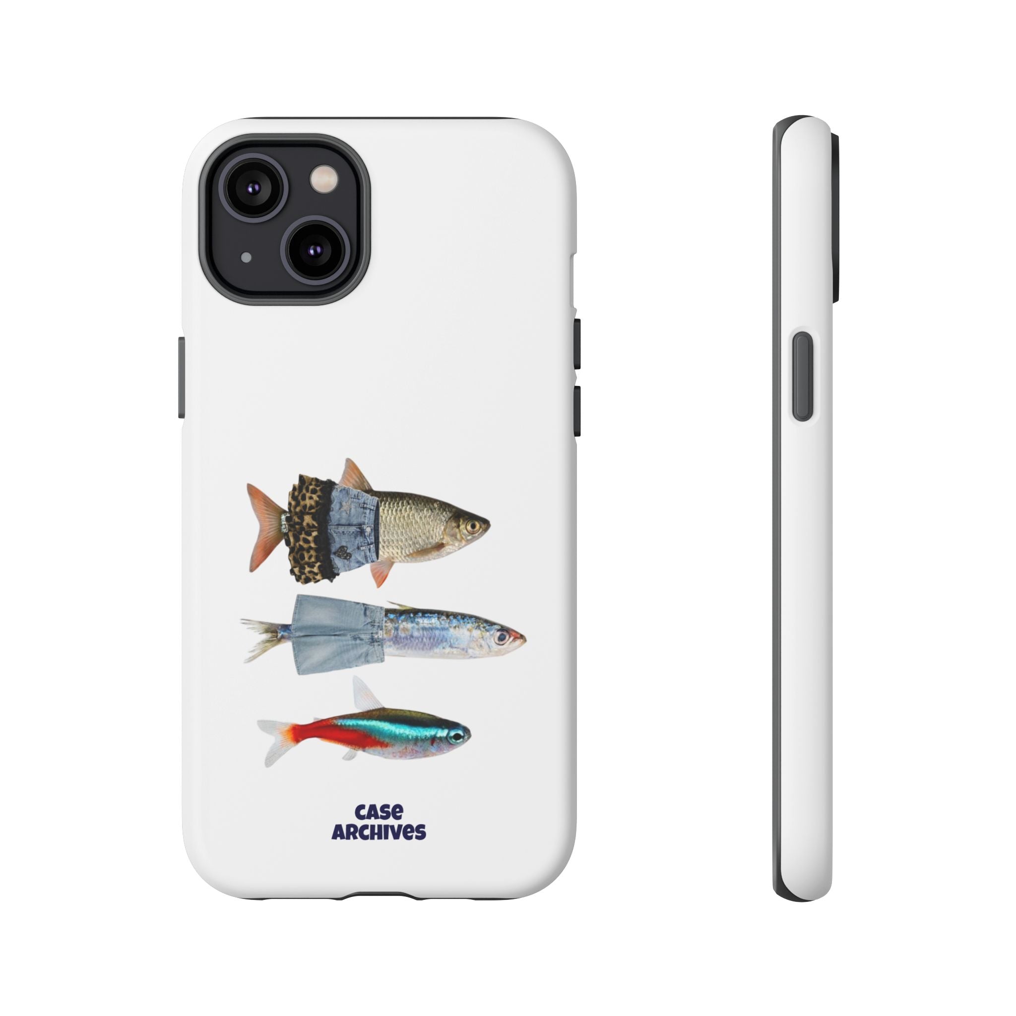Fish Trio Phone Case — 'Case Archives' Protective iPhone Cover