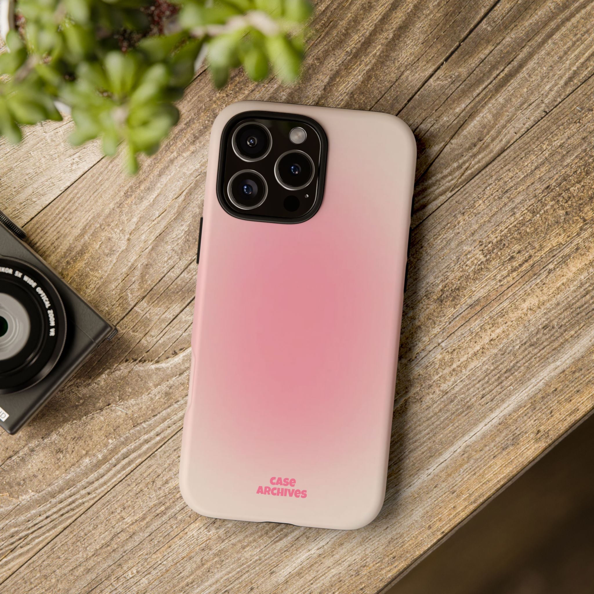 Tough Case – Pink Ombre Protective Phone Case