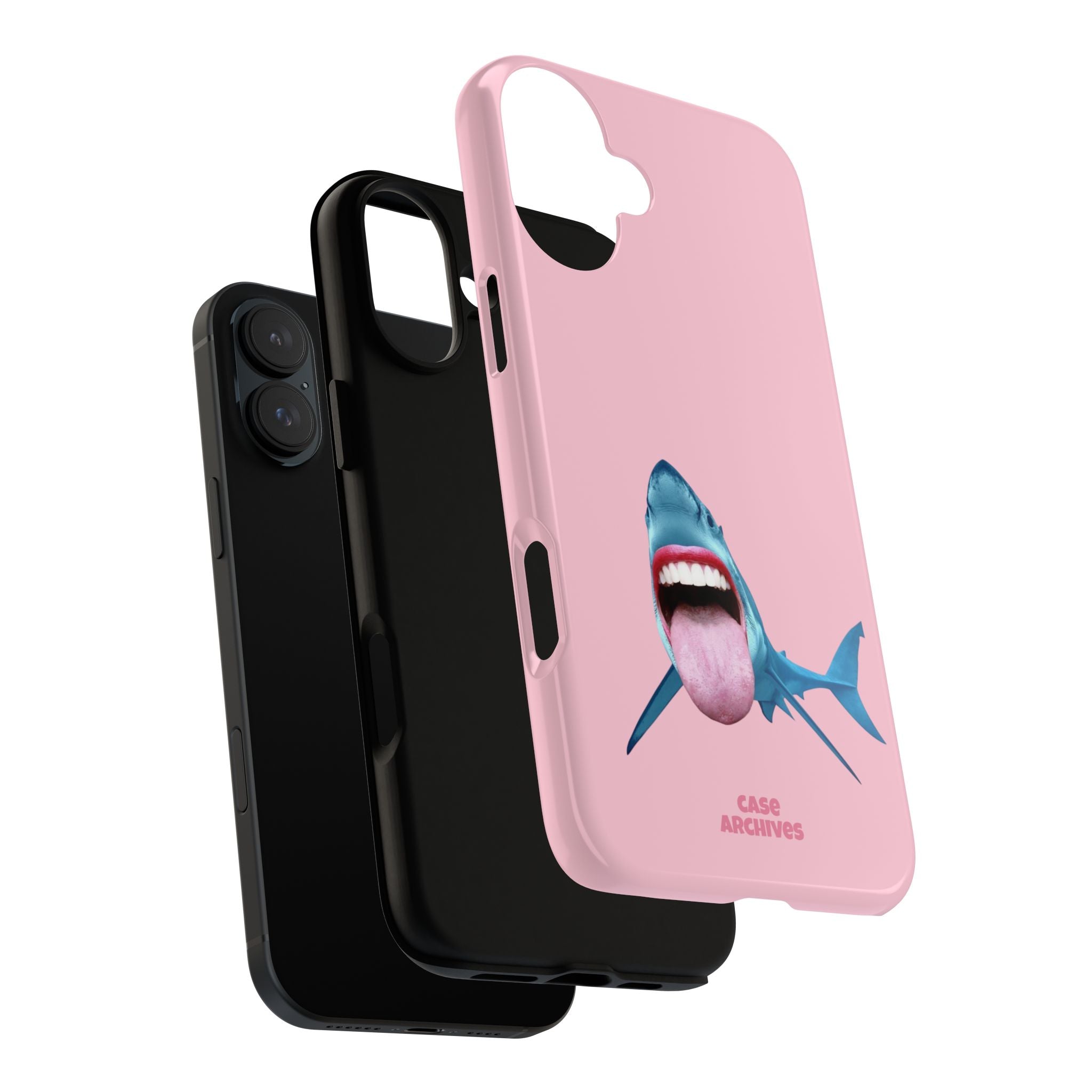 Shark tongue out- funny case