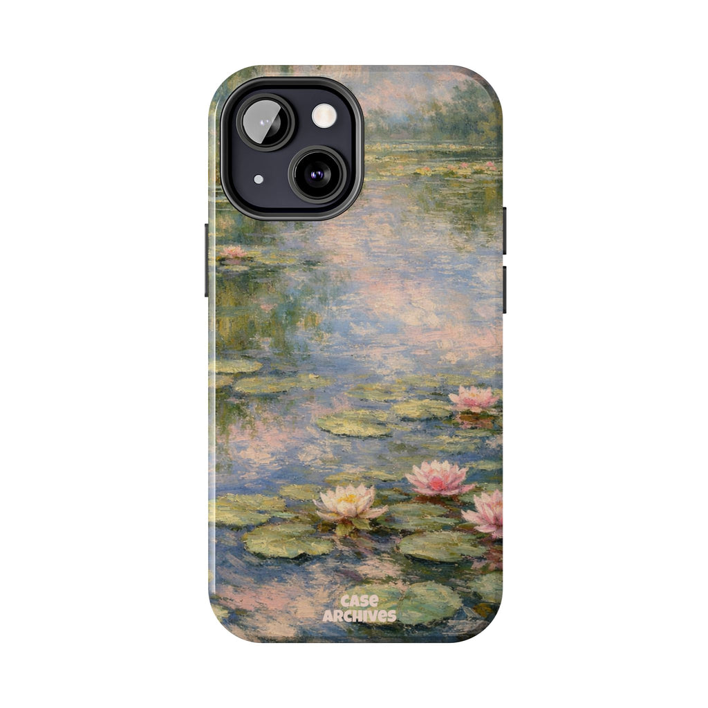Water Lily Tough Phone Case — Monet-Inspired Floral Protective Phone Cover