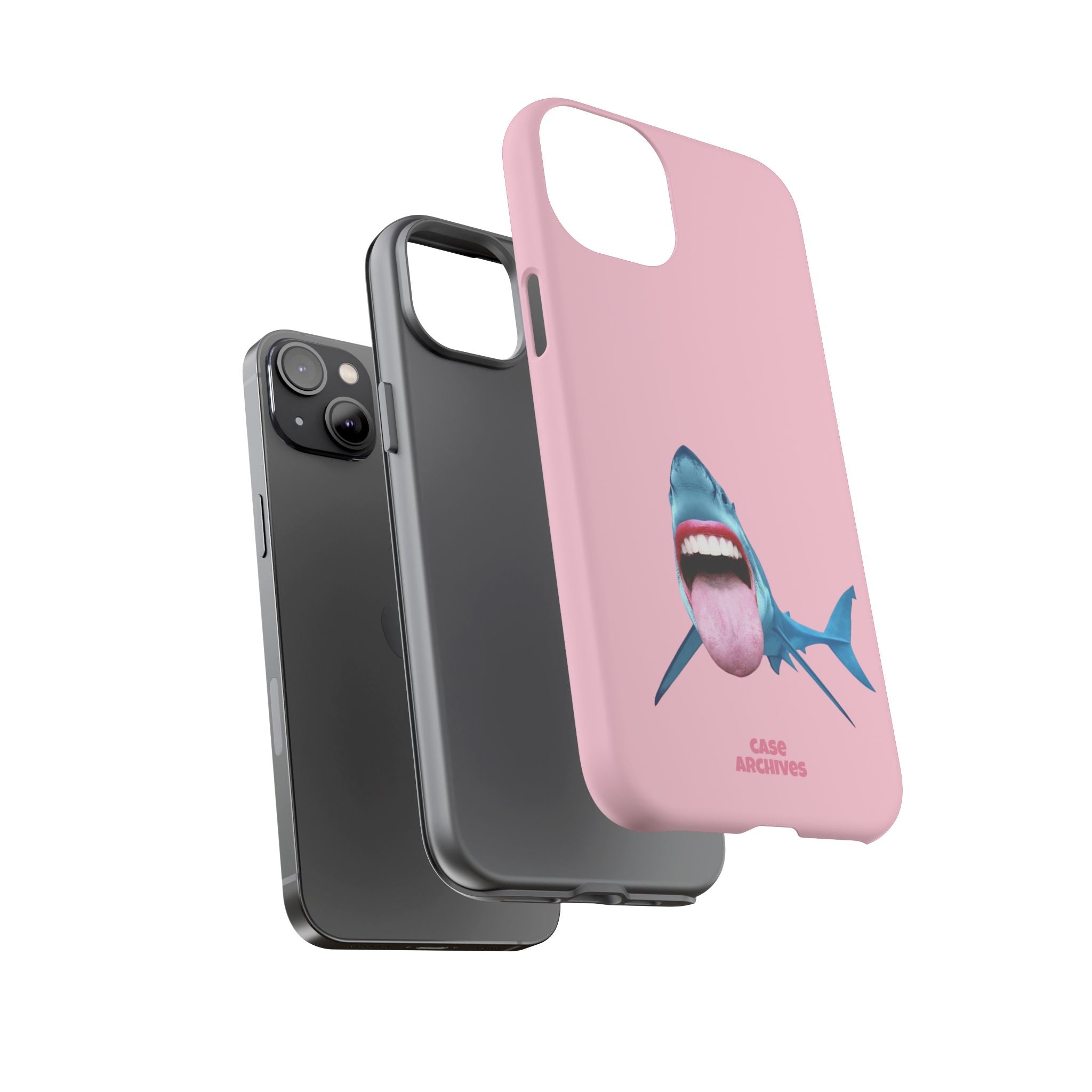 Shark tongue out- funny case