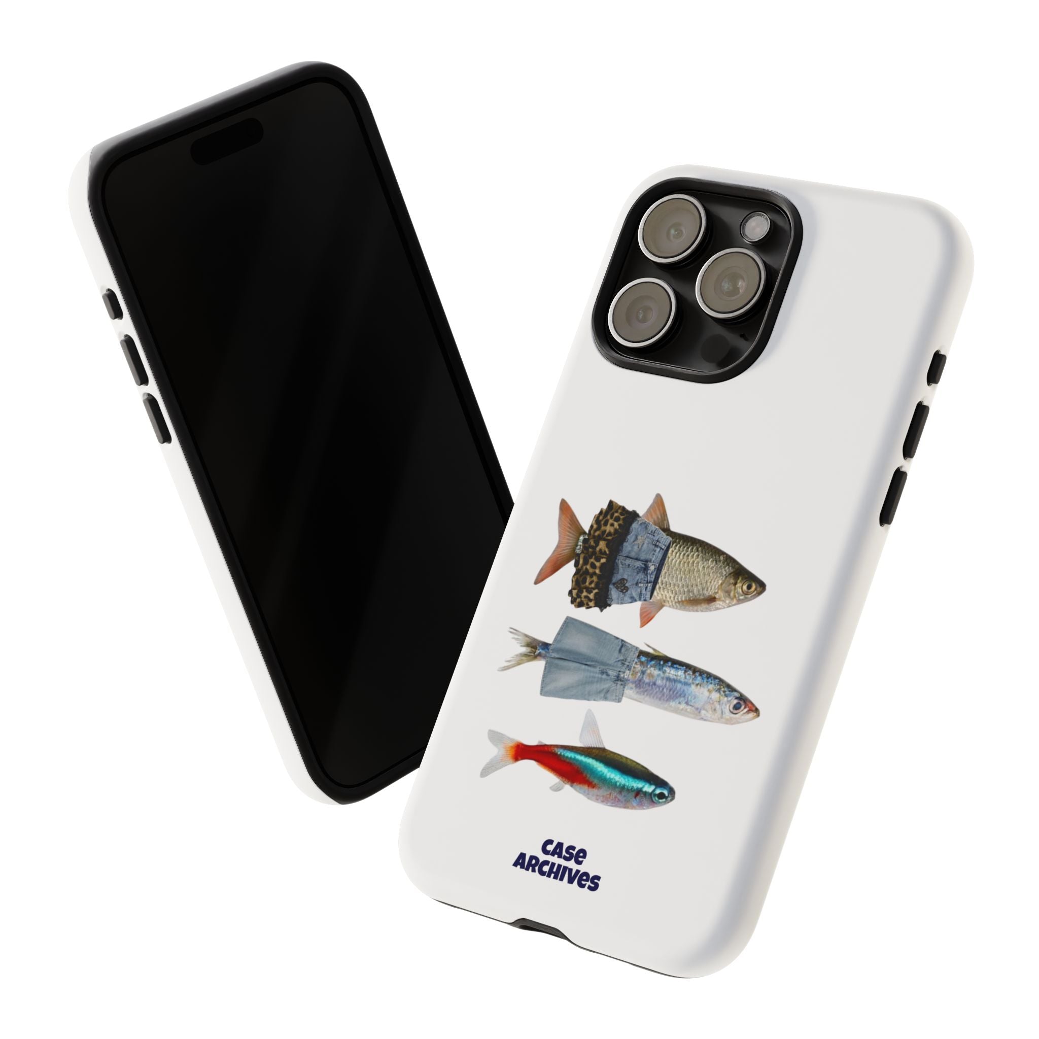 Fish Trio Phone Case — 'Case Archives' Protective iPhone Cover