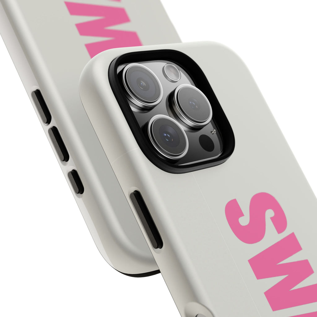 SWAG Phone Case — Bold Pink Vertical Text Tough Case