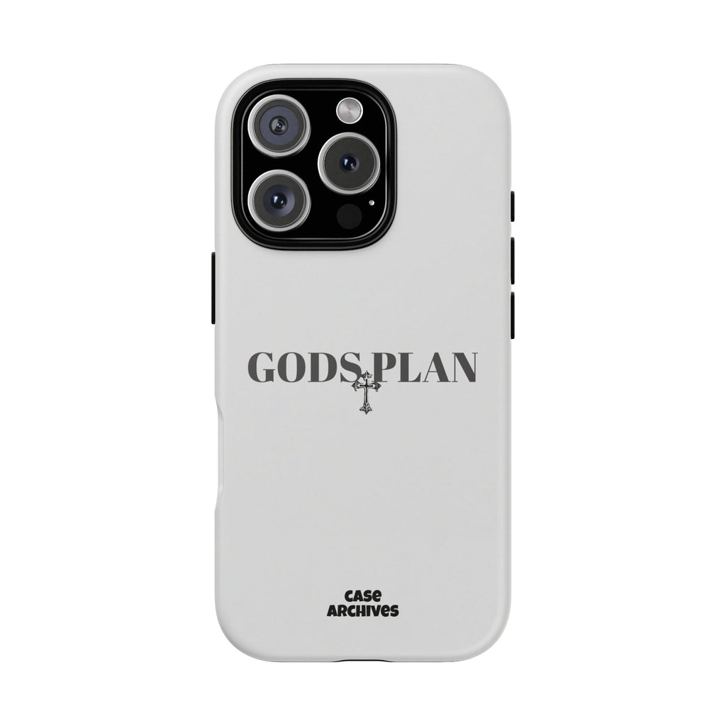 God's Plan Tough Phone Case — Minimal Faith-Inspired Protective Cover
