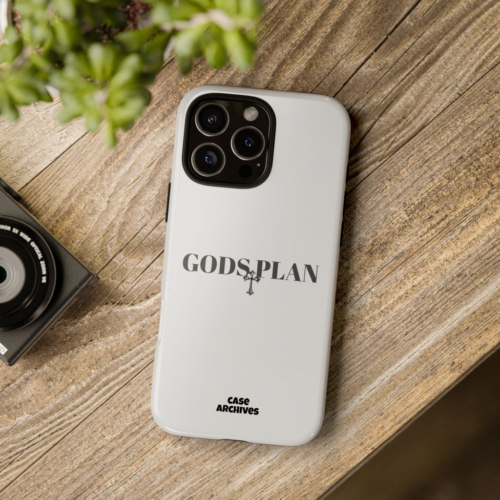 God's Plan Tough Phone Case — Minimal Faith-Inspired Protective Cover