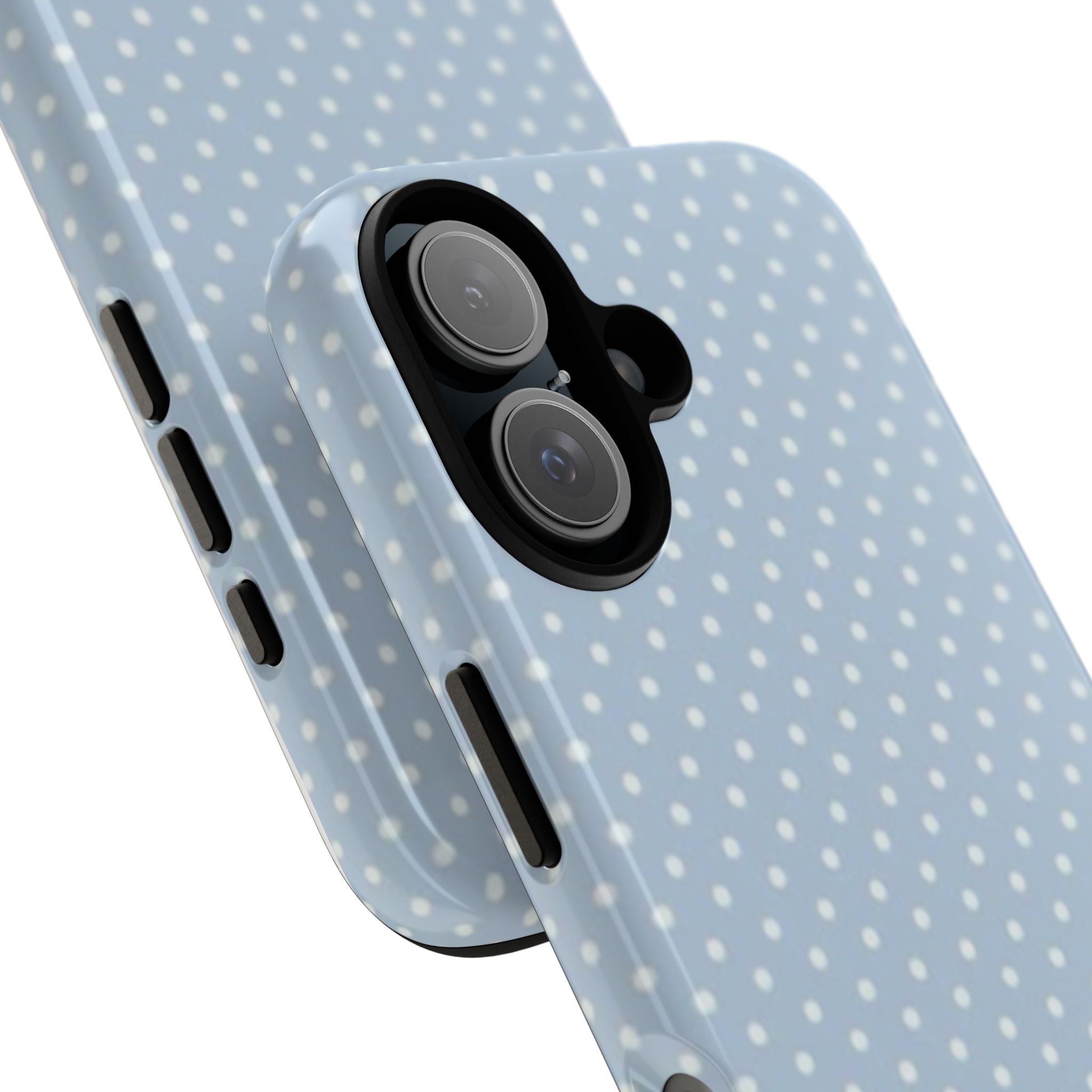Pastel Blue Polka Dot Tough Phone Case — Protective iPhone Cover