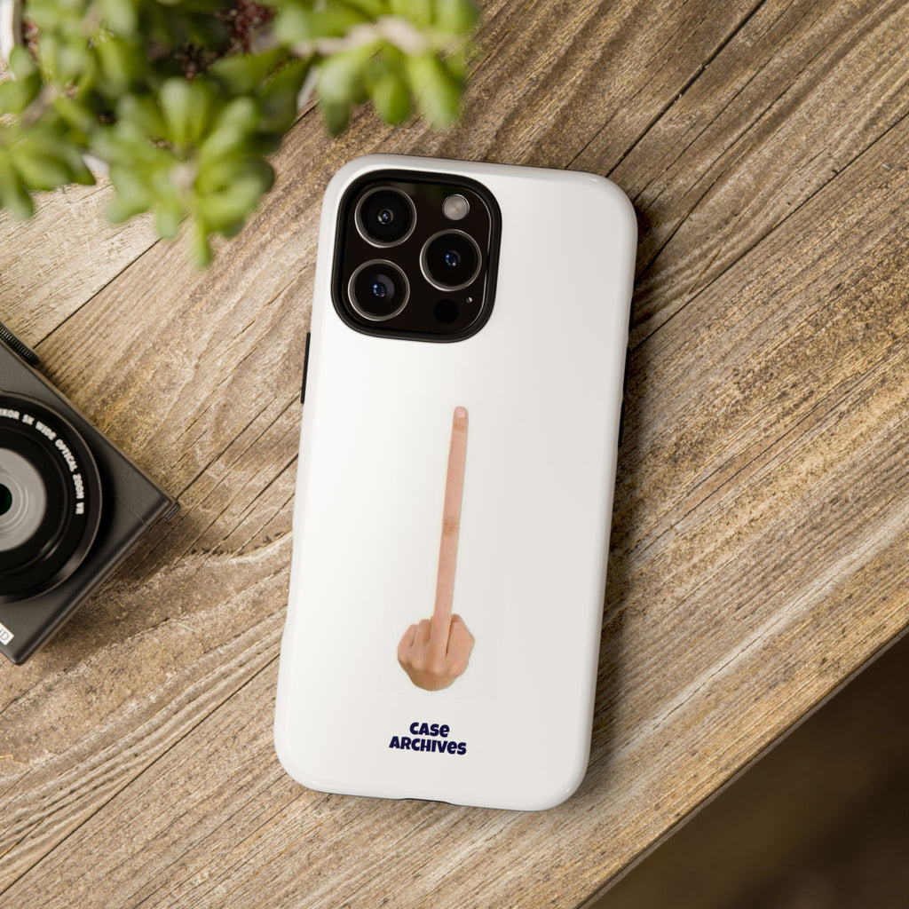 Phone Case — Minimalist Middle Finger Design (Case Archives)