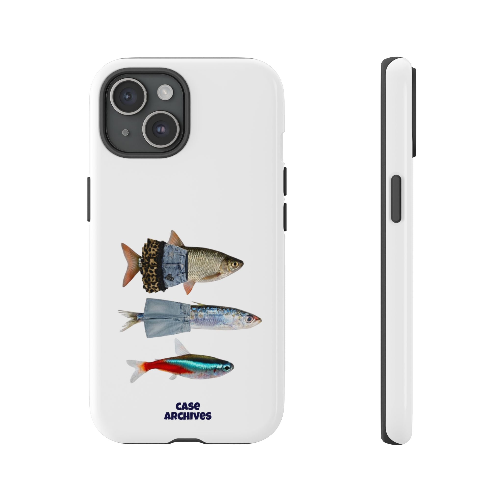 Fish Trio Phone Case — 'Case Archives' Protective iPhone Cover