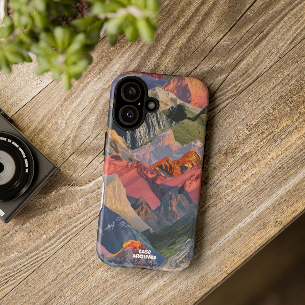 Tough Cases Colorful Mountain Landscape Phone Case — Durable Protective iPhone Cover