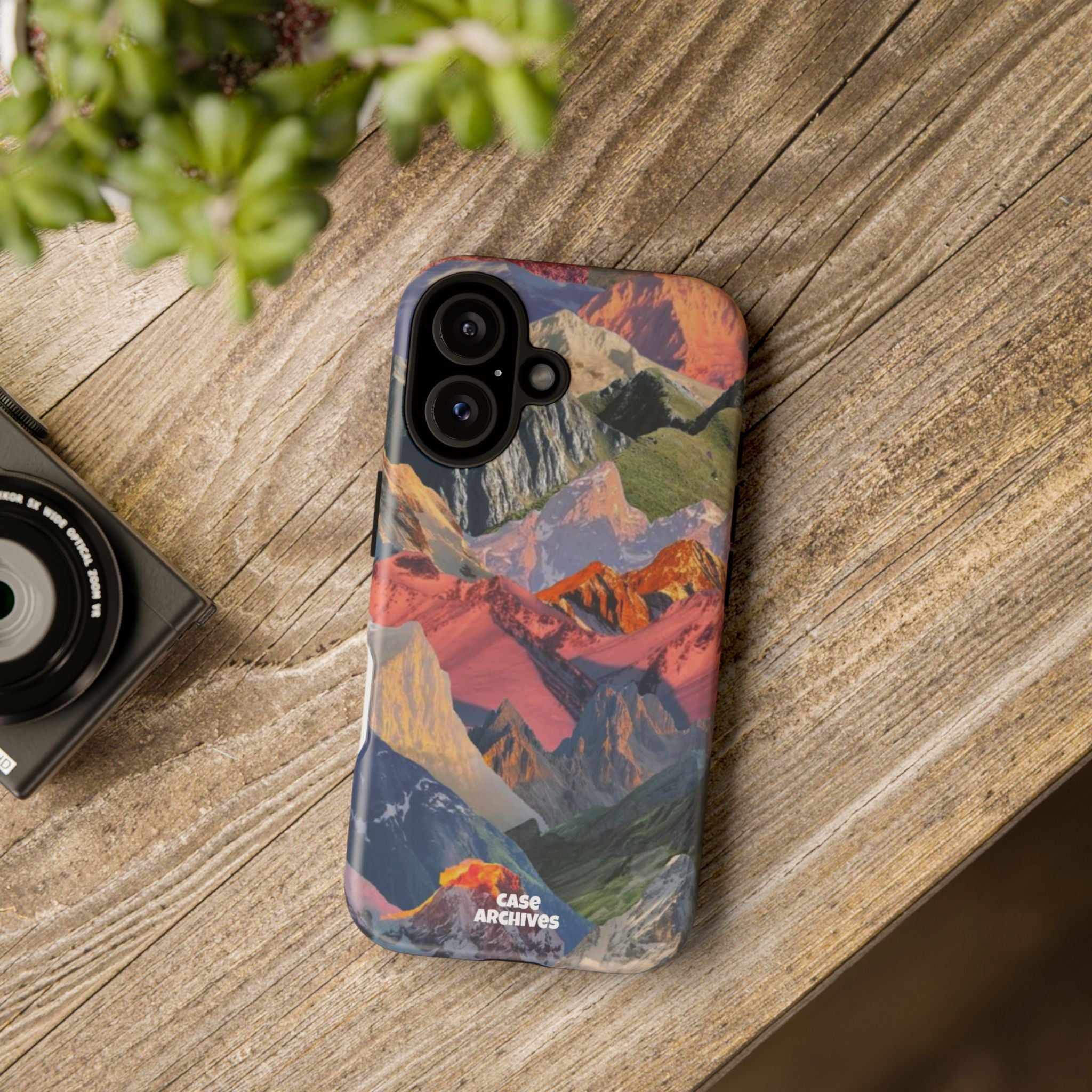 Tough Cases Colorful Mountain Landscape Phone Case — Durable Protective iPhone Cover