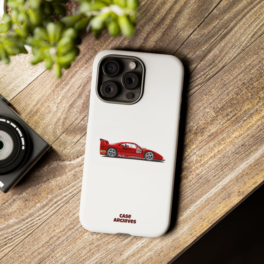 Phone Case — Red Vintage Race Car Design (Case Archives)