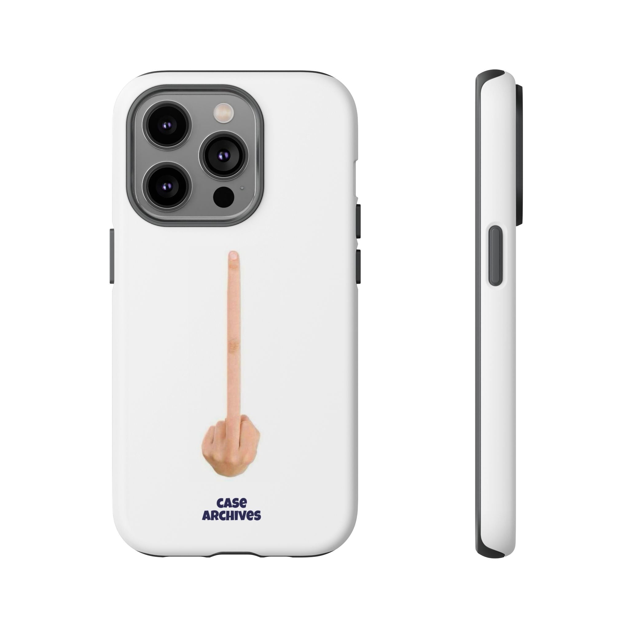 Phone Case — Minimalist Middle Finger Design (Case Archives)