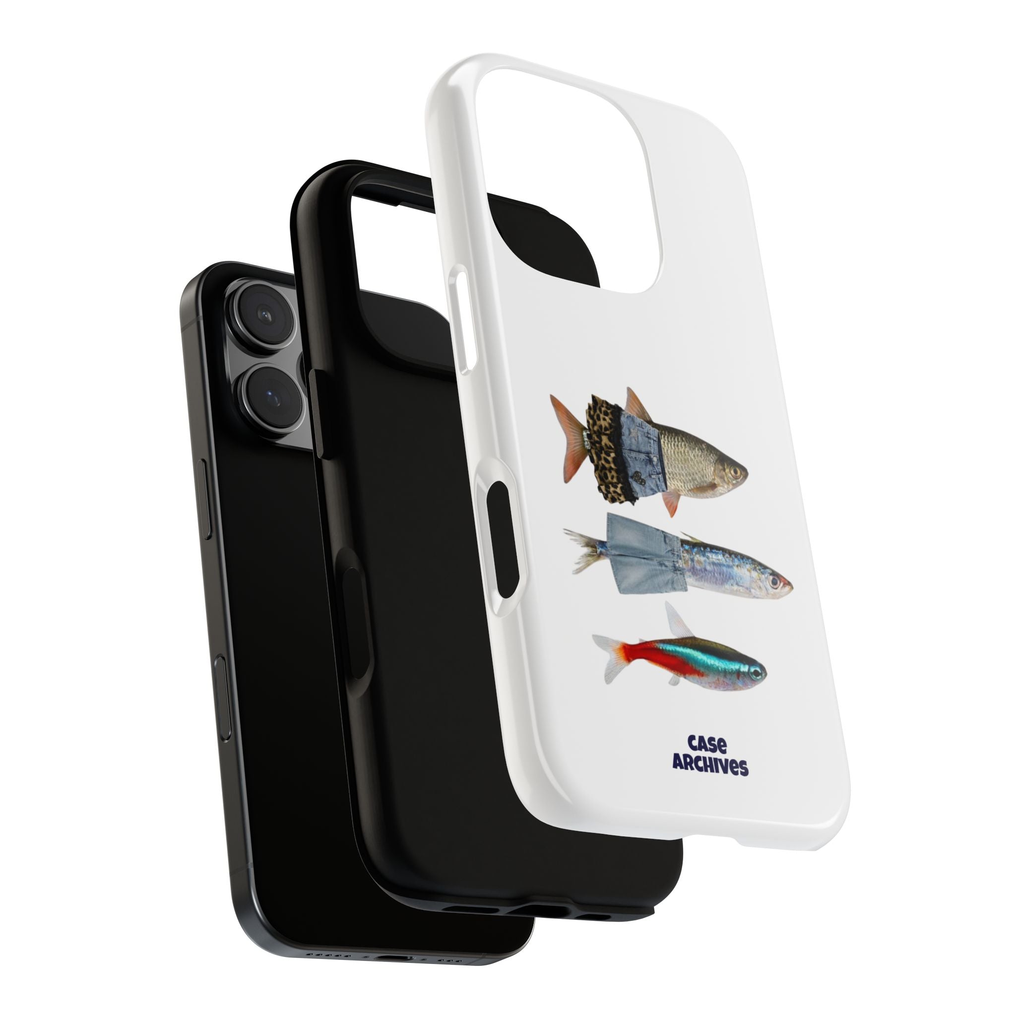Fish Trio Phone Case — 'Case Archives' Protective iPhone Cover