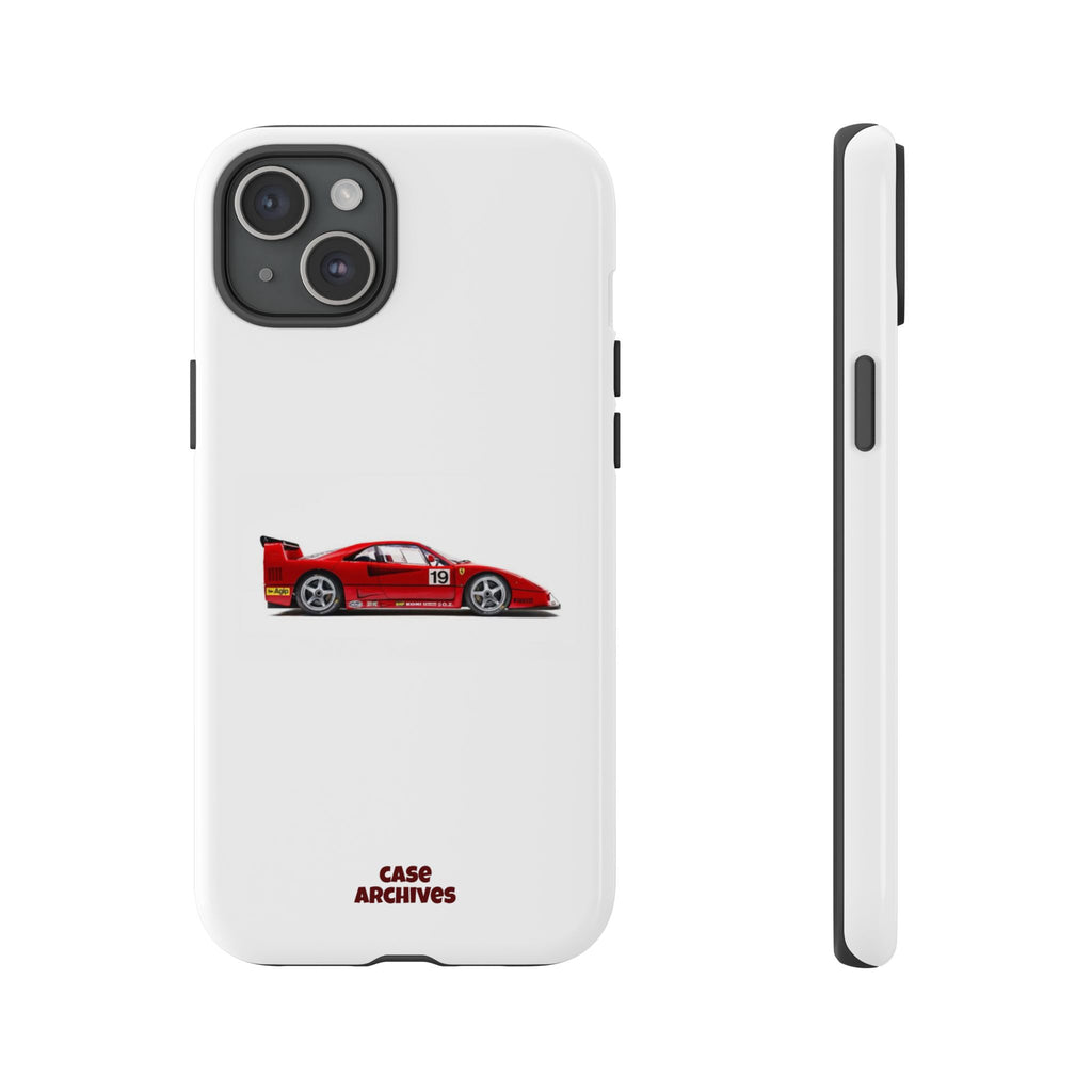 Phone Case — Red Vintage Race Car Design (Case Archives)