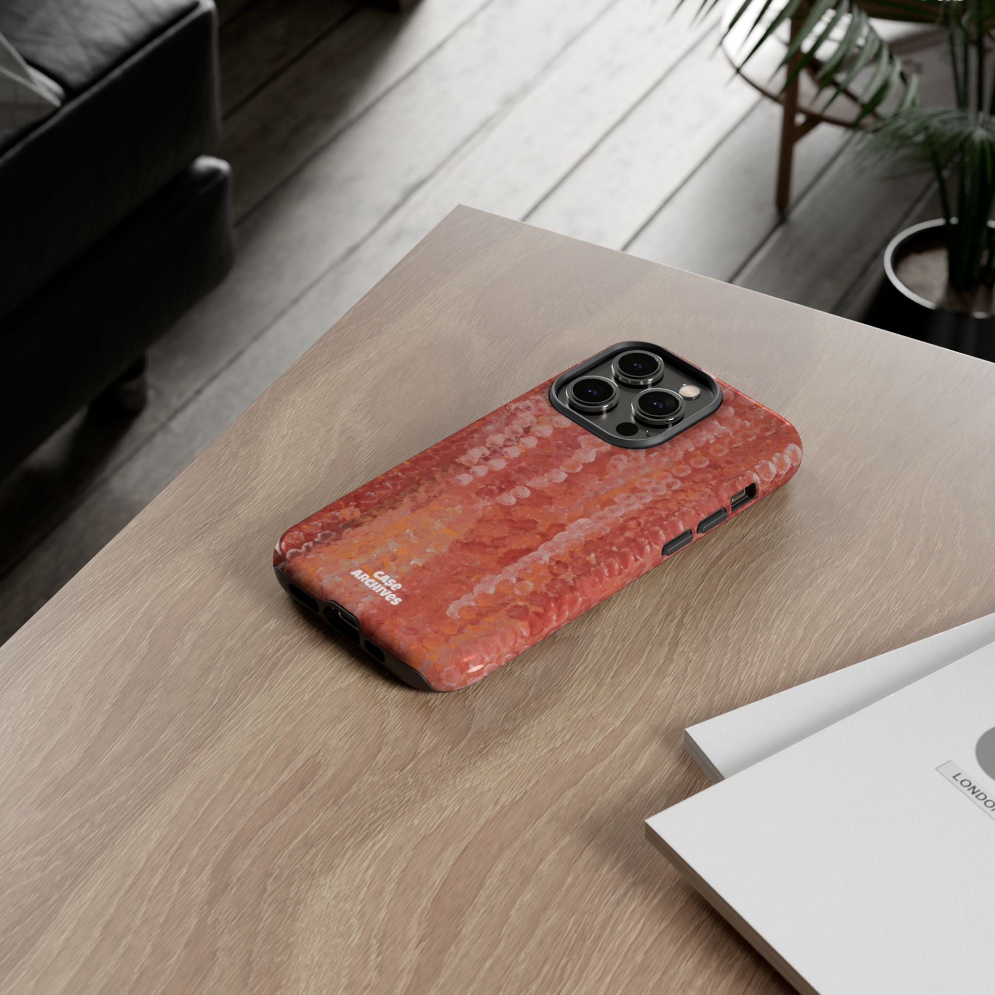 Sequin Coral Tough Phone Case