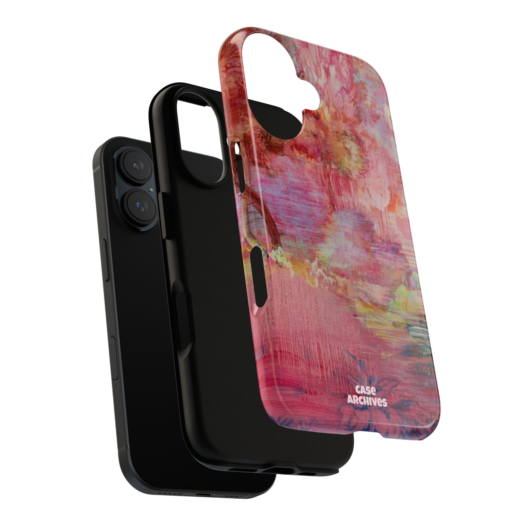 Floral Pink Abstract Phone Case — Tough Durable iPhone Cover