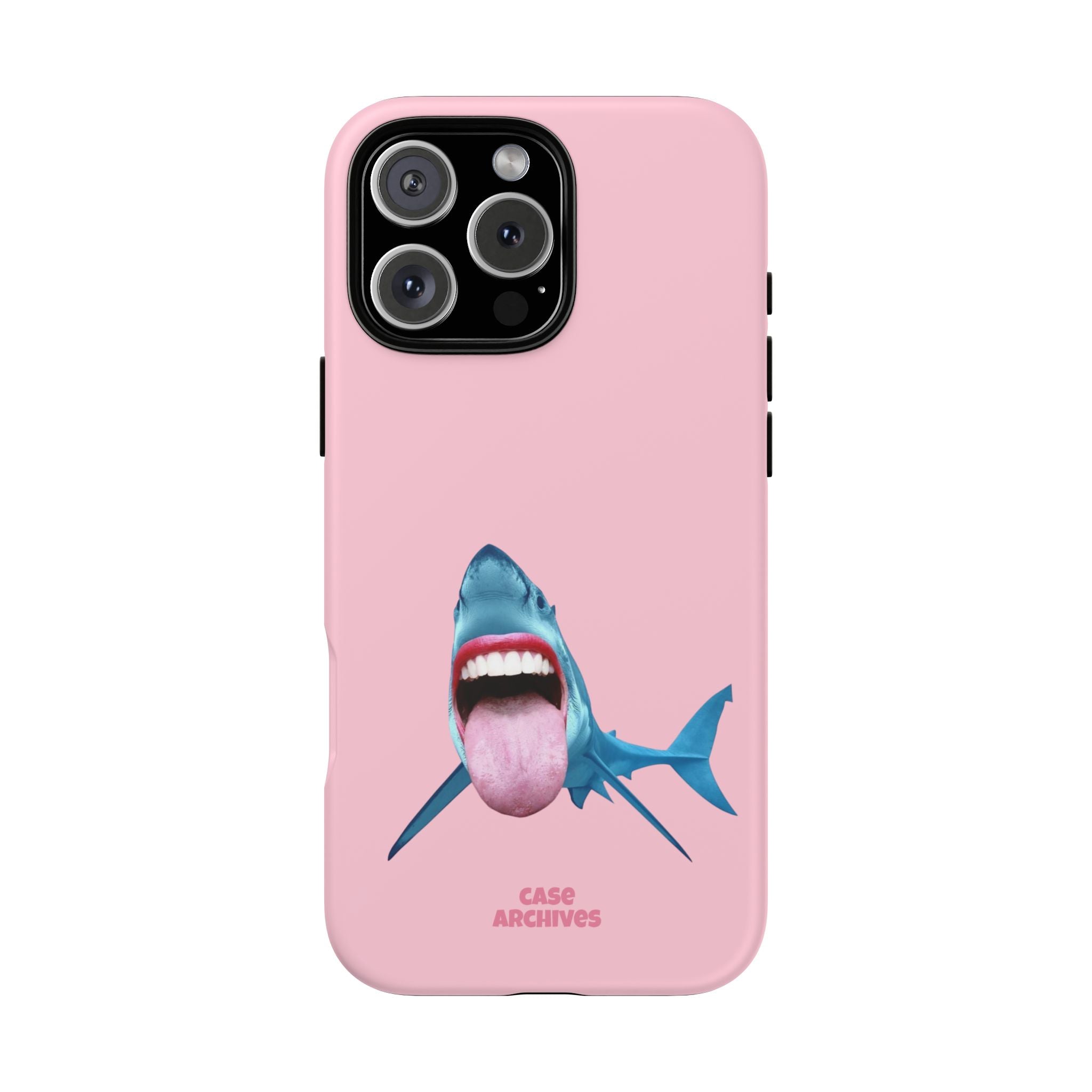 Shark tongue out- funny case
