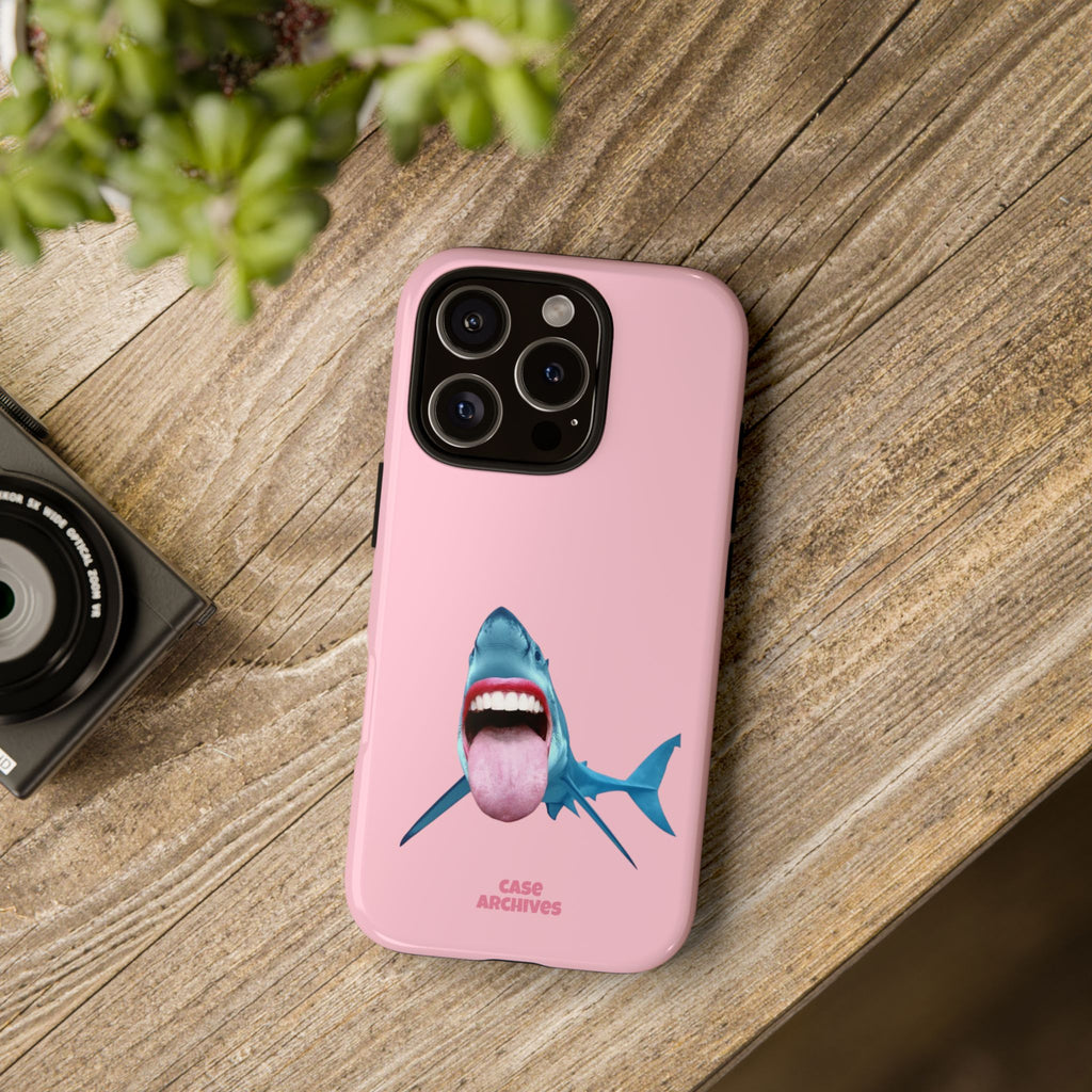 Shark tongue out- funny case