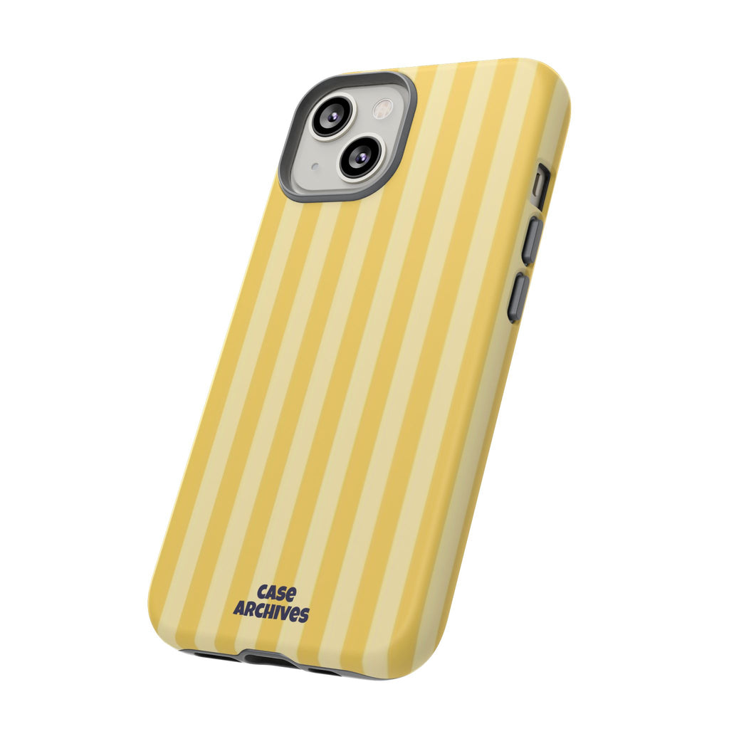Yellow Striped Tough Phone Case – Durable Protective Cover (Case Archives)