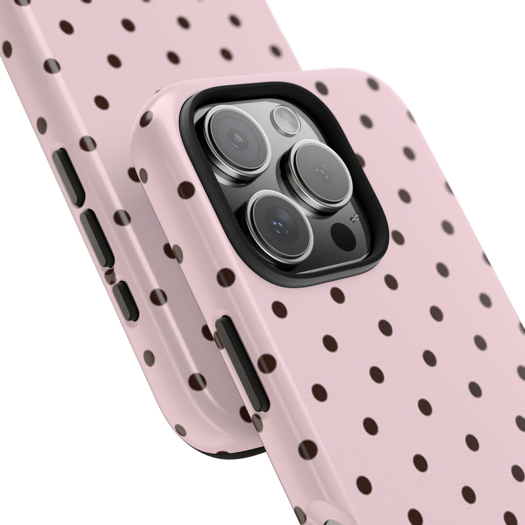Pink polka dot Tough Phone Case – Slim Protective iPhone Cover