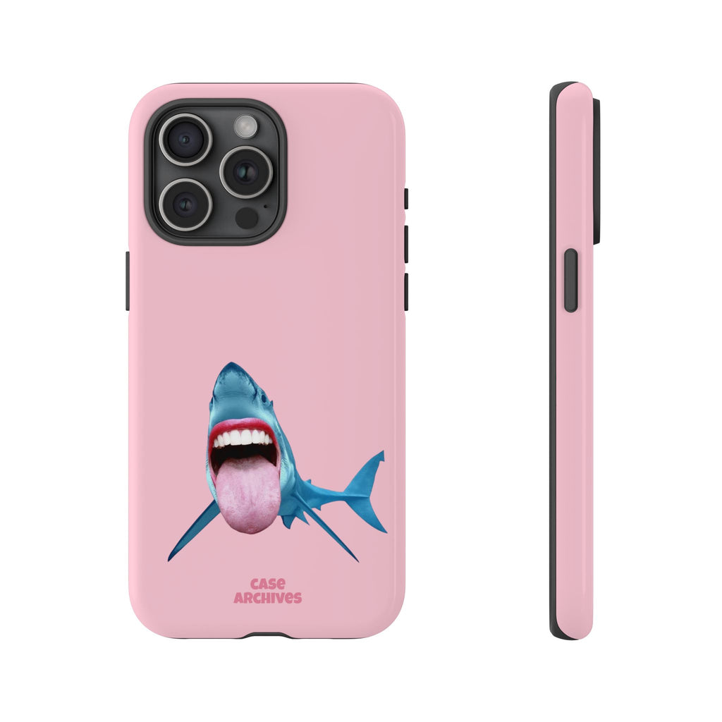 Shark tongue out- funny case