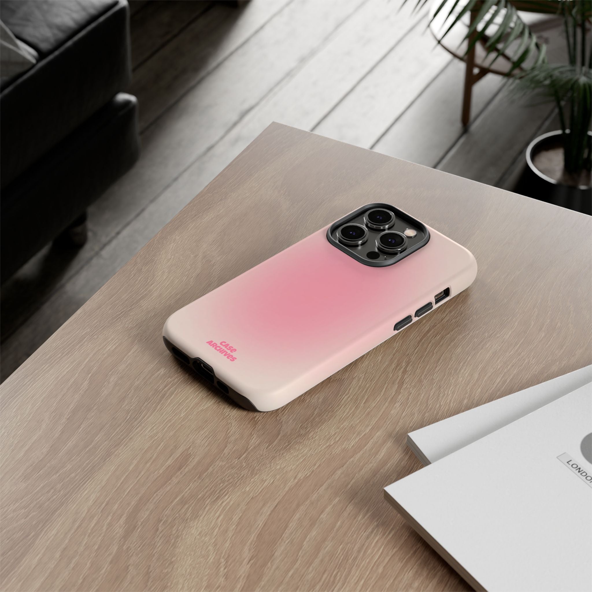 Tough Case – Pink Ombre Protective Phone Case