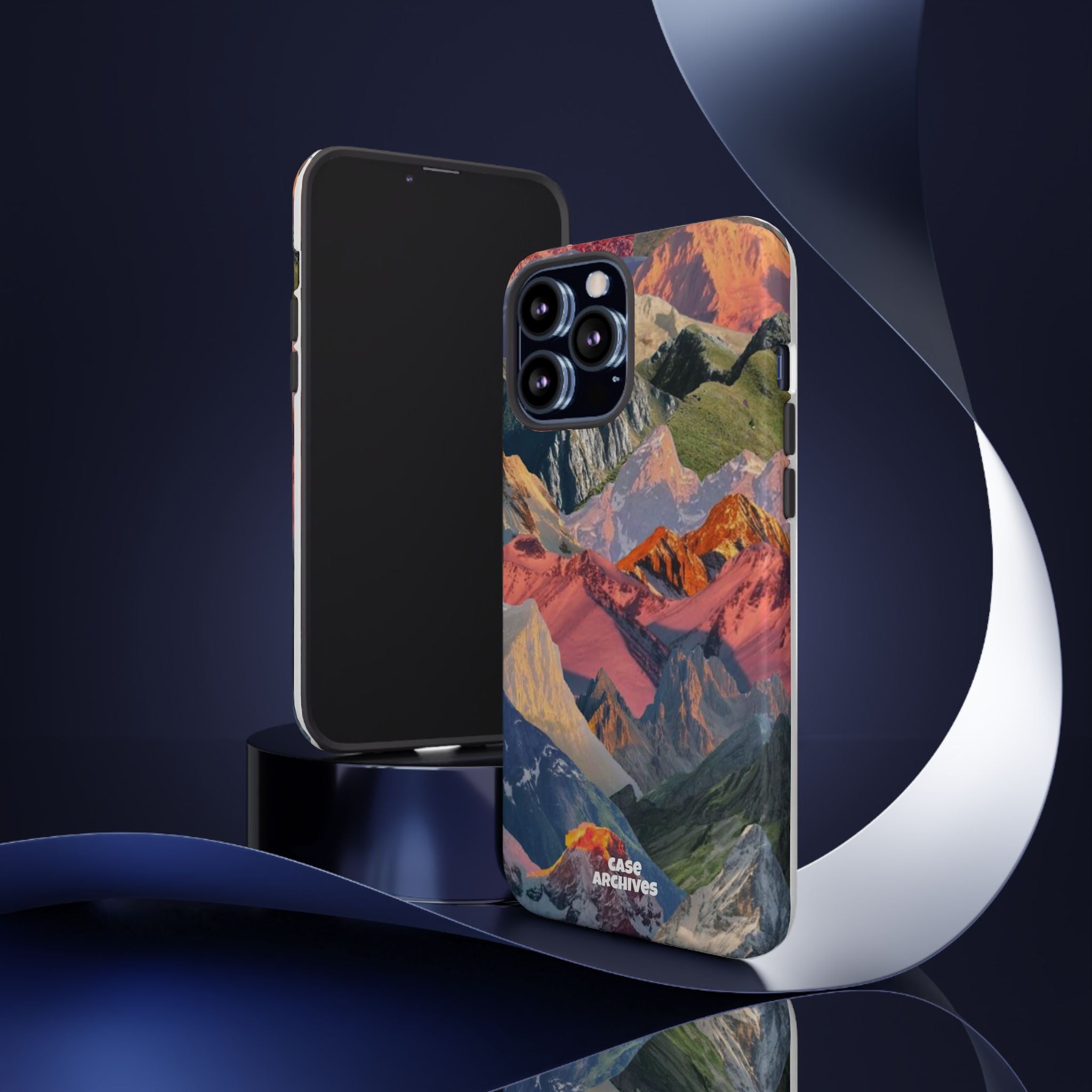 Tough Cases Colorful Mountain Landscape Phone Case — Durable Protective iPhone Cover