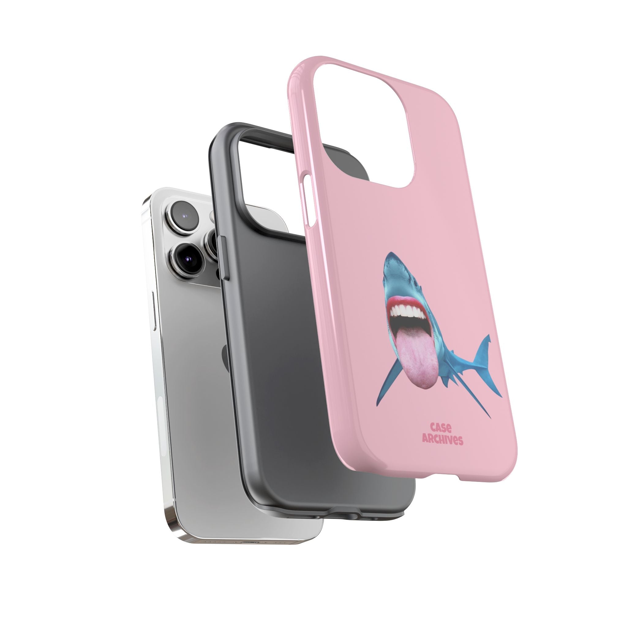 Shark tongue out- funny case